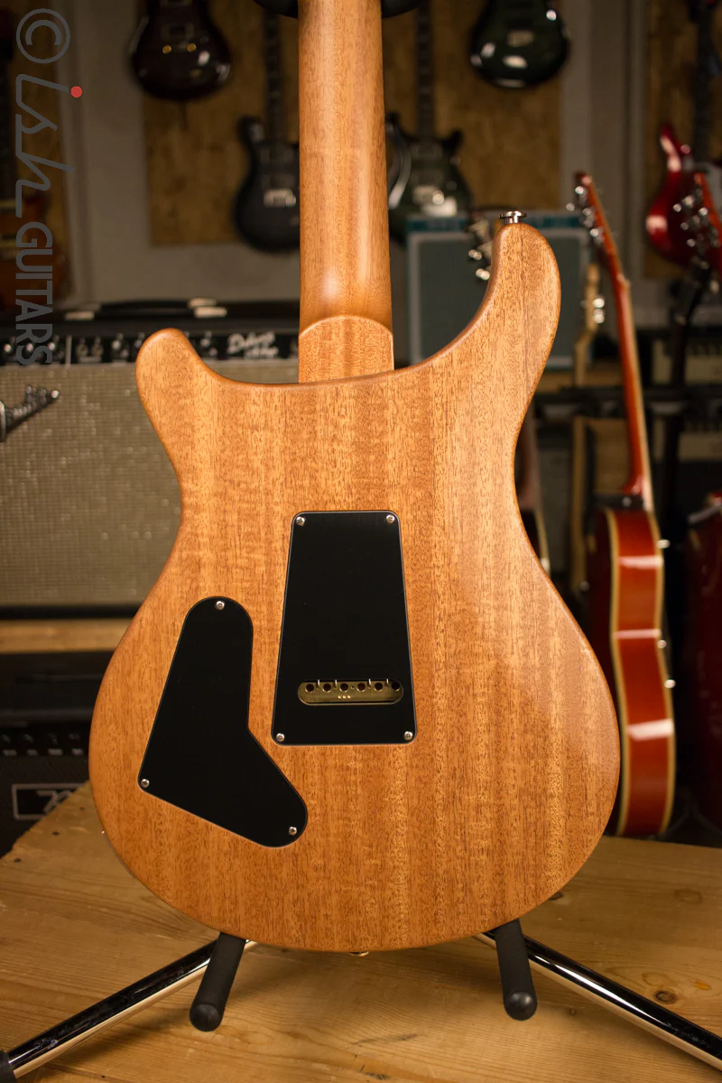 PRS Custom 24 Custom Color Matte Black Natural Back - Image 8