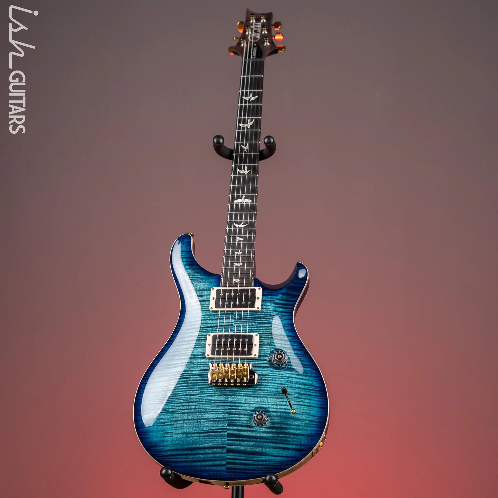 PRS Custom 24 Electric Guitar 10-Top Cobalt Blue - Image 2