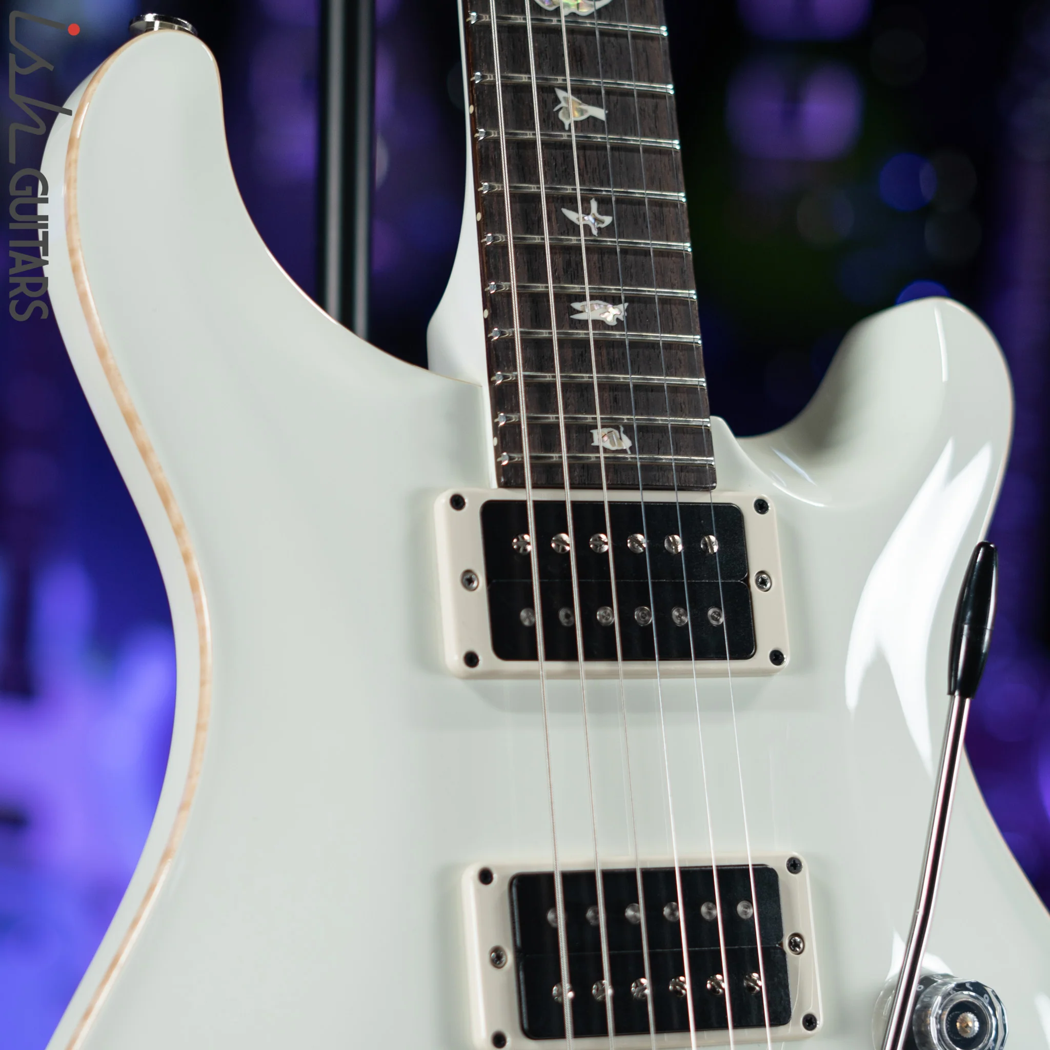 2021 PRS Custom 24 Electric Guitar Antique White - Image 3