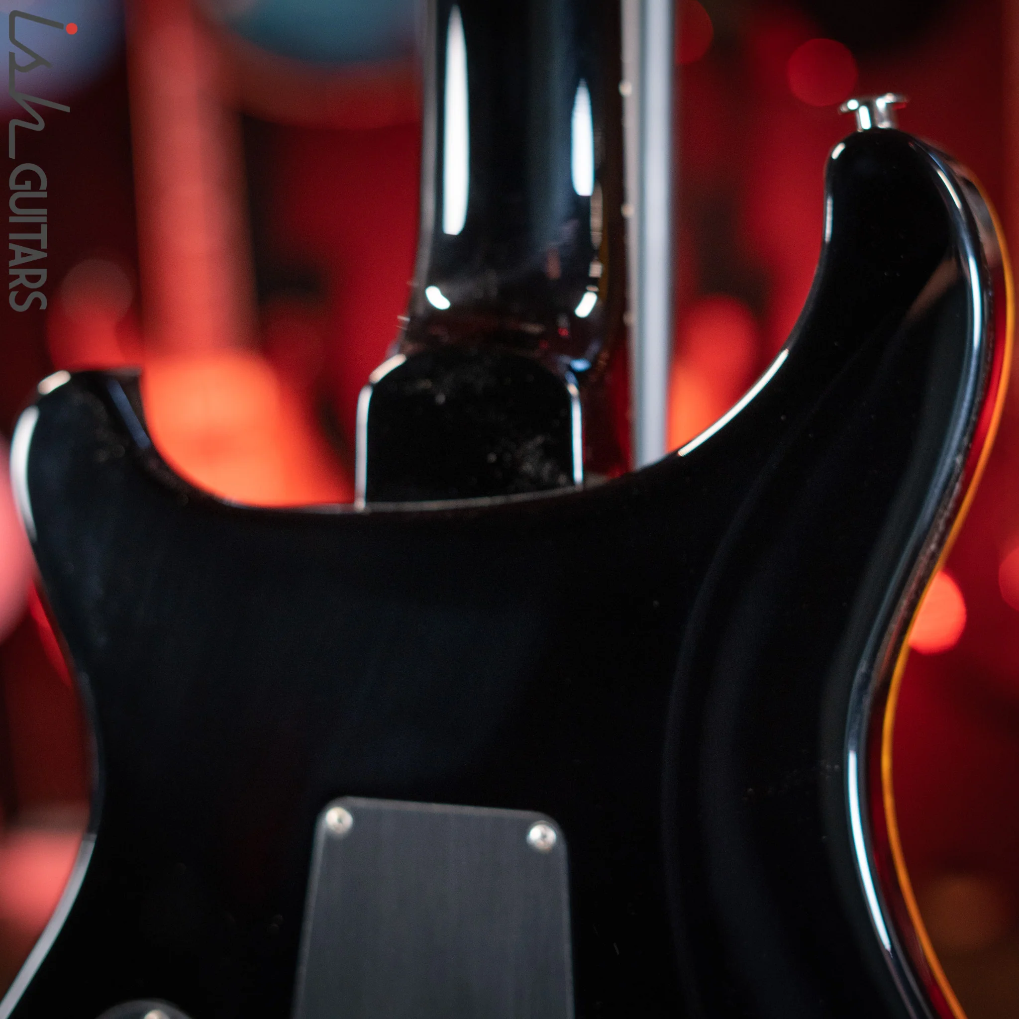 PRS Custom 24 Floyd Rose Black Gloss Amber Binding - Image 10