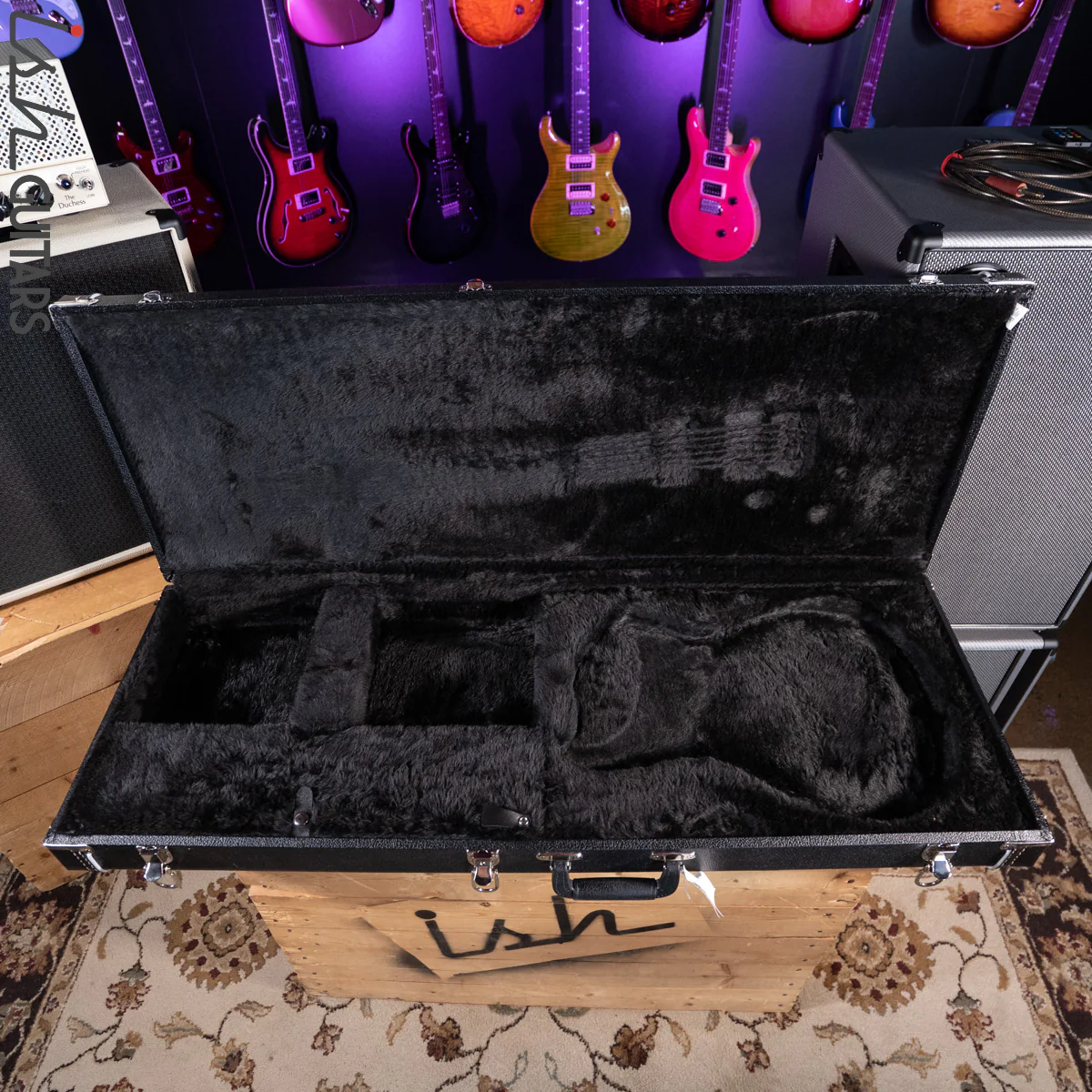 PRS Custom 24 Floyd Rose Black Gloss Amber Binding - Image 14