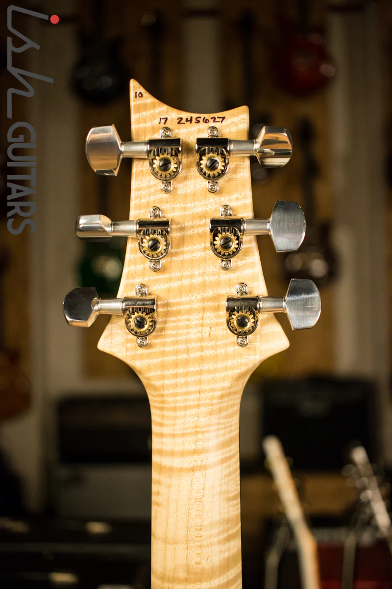 PRS Paul Reed Smith Custom 24 Left Handed Lefty 10 Top Charcoal Flamed Maple Neck - Image 9