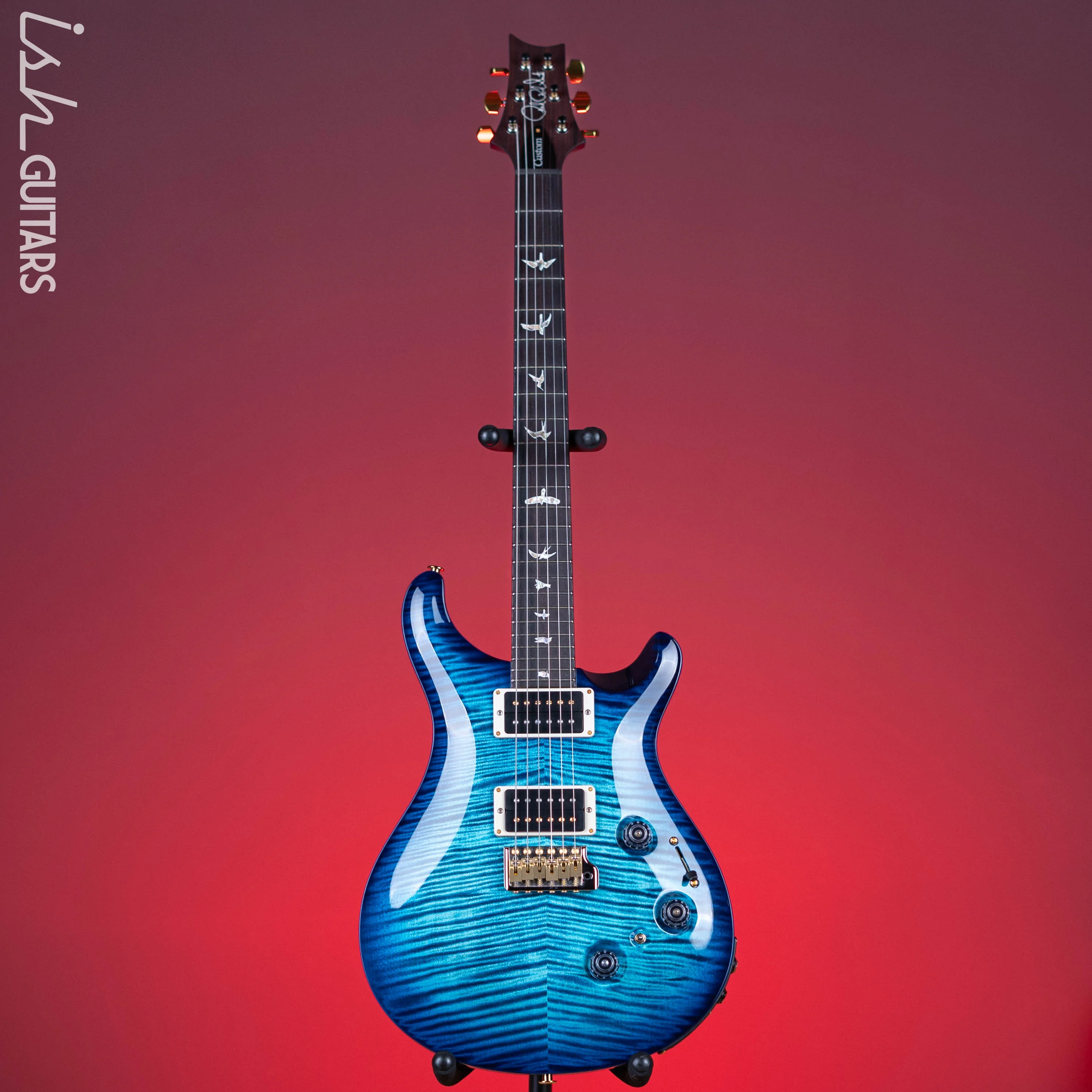 PRS Custom 24 Piezo 10-Top Blue Matteo - Image 2