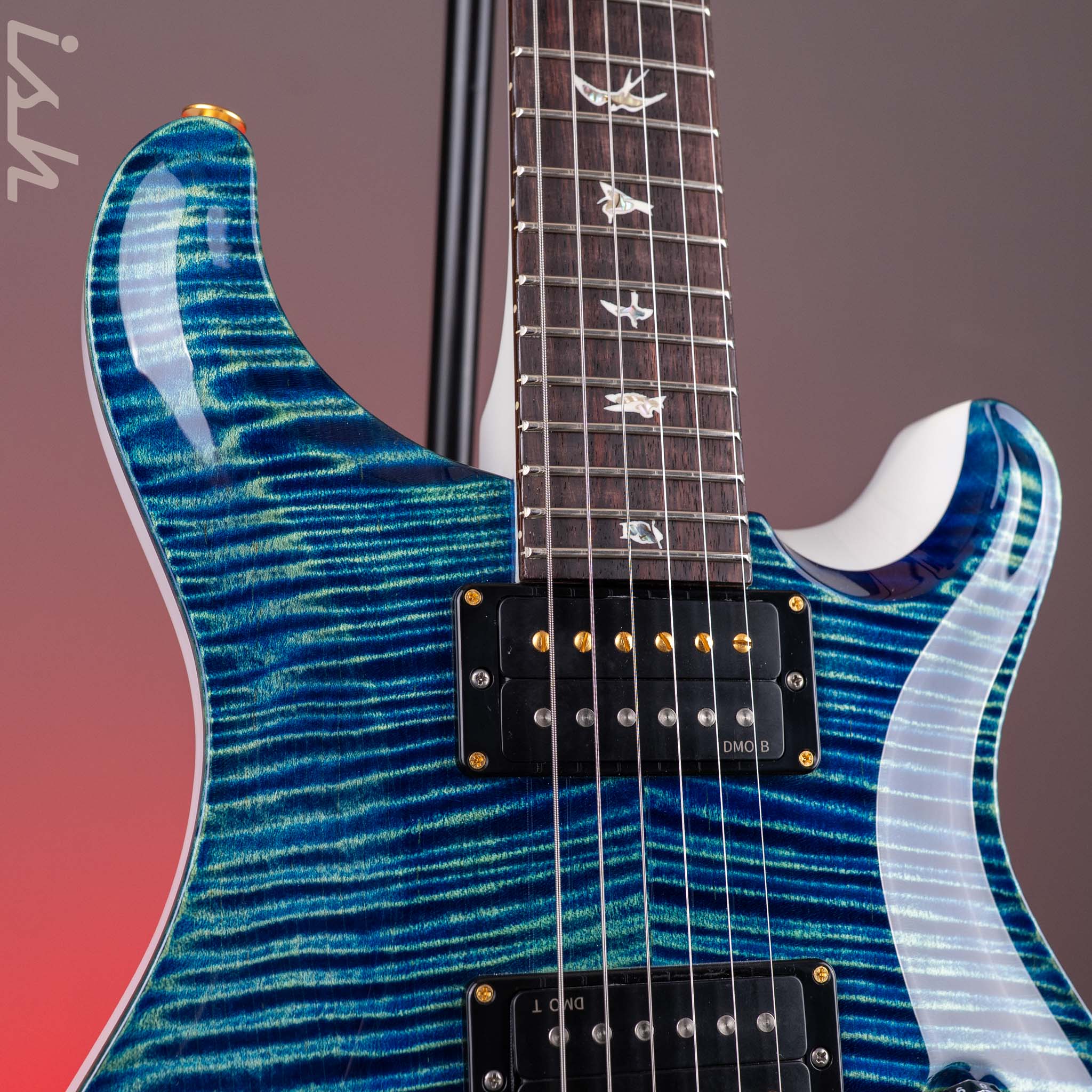 PRS Custom 24 Piezo 10-Top River Blue Pearl - Image 4