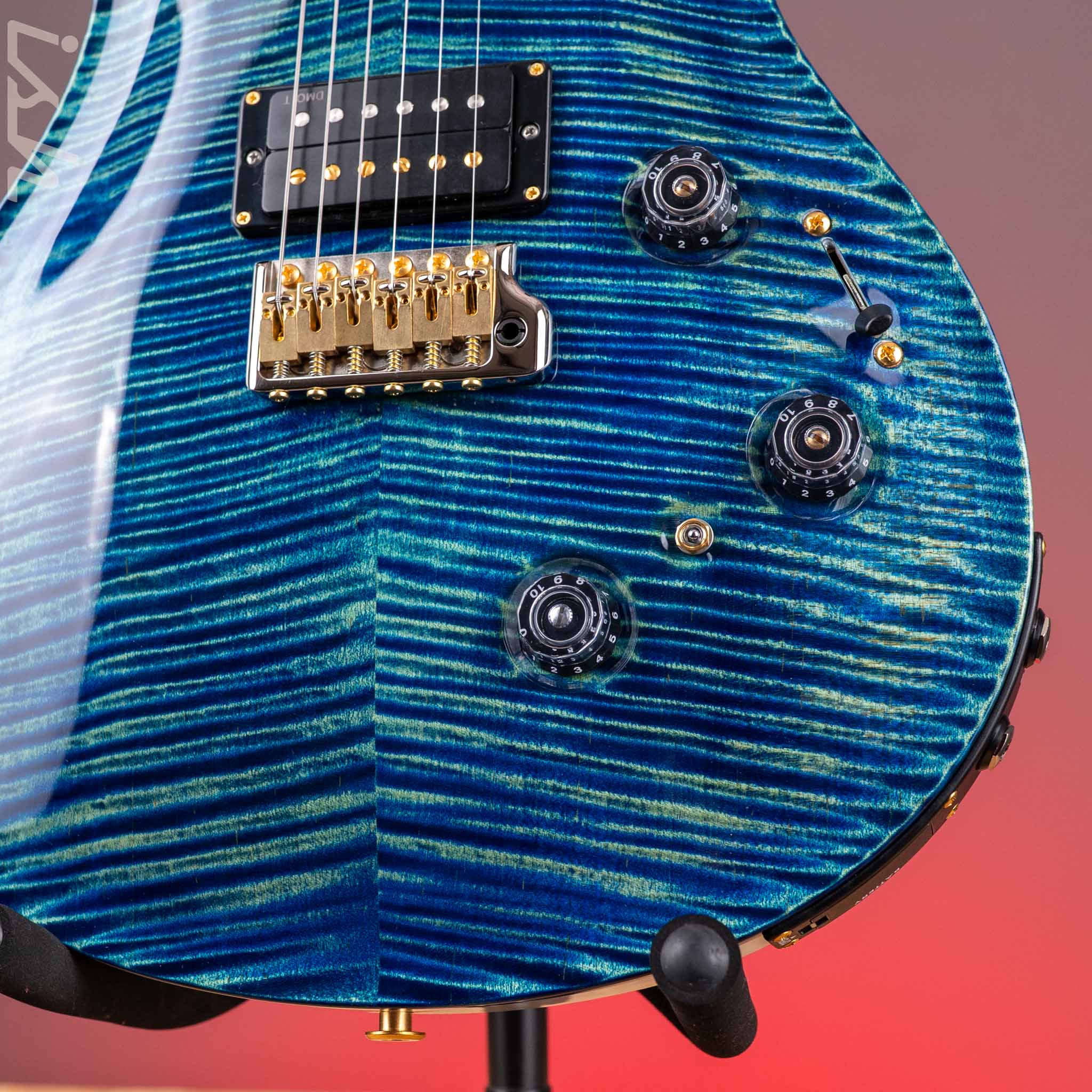 PRS Custom 24 Piezo 10-Top River Blue Pearl - Image 5