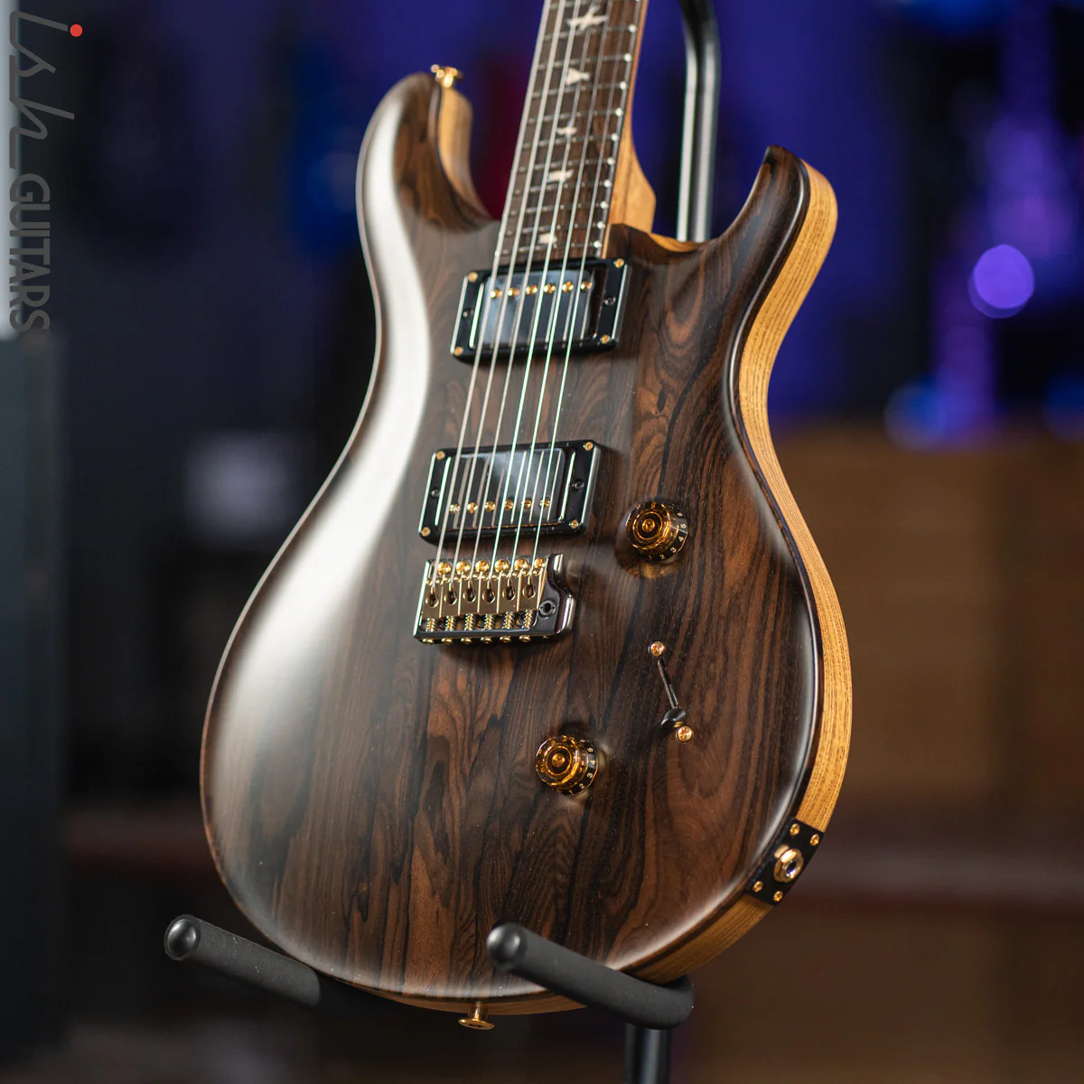PRS Custom 24 Private Stock Electric Guitar Natural Ziricote Satin - Image 8