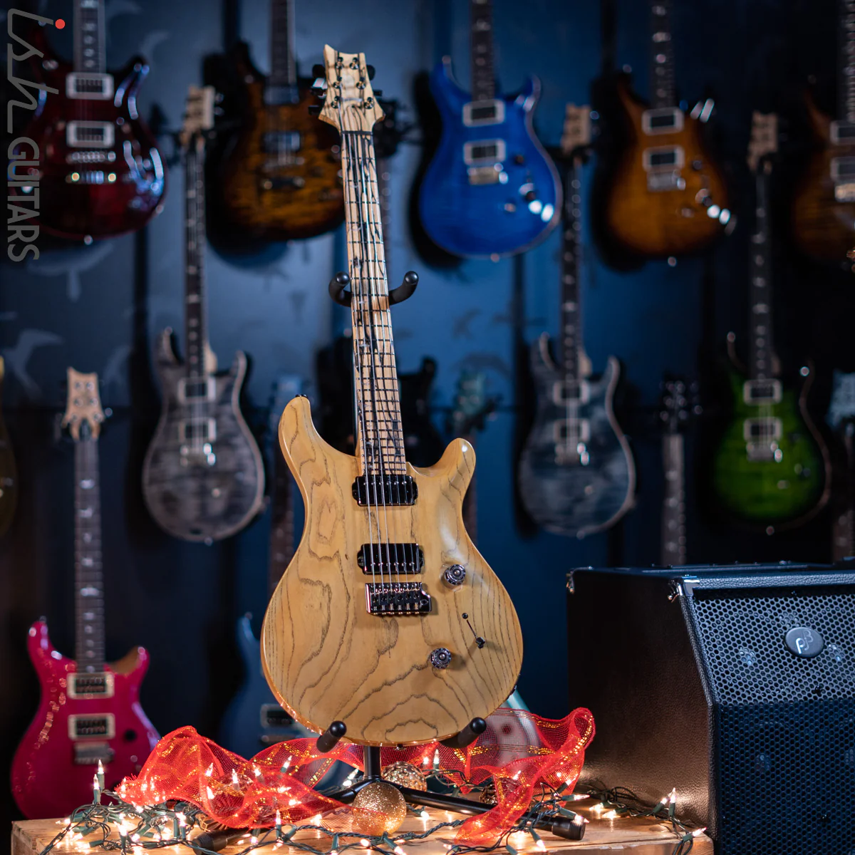 PRS Custom 24 Private Stock Pale #9000 Moon Ebony Swamp Ash - Image 9