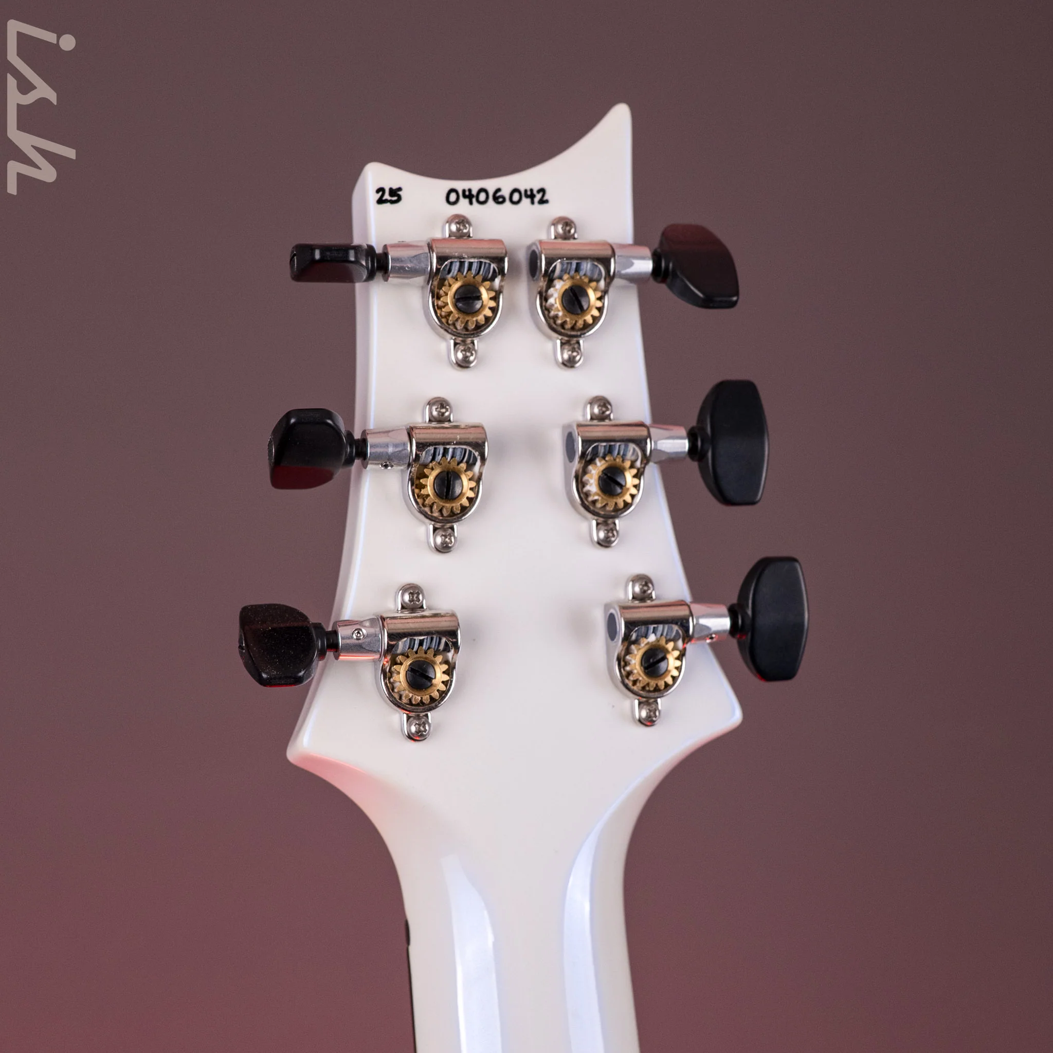 PRS Custom 24 River Blue Wrap w/ Pearl White Back - Image 12