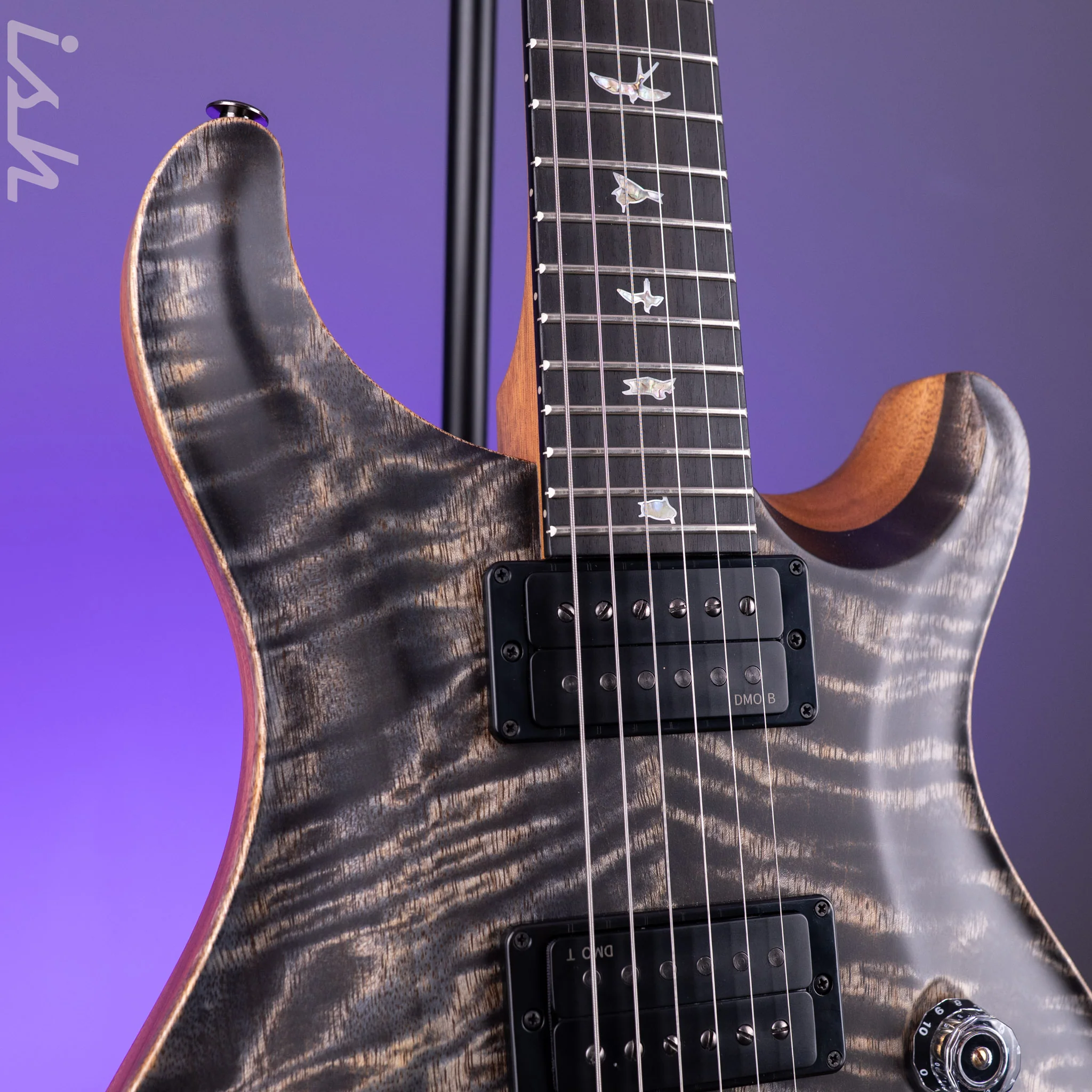 PRS Custom 24 Satin Limited Edition 40th Anniversary Charcoal - Image 4
