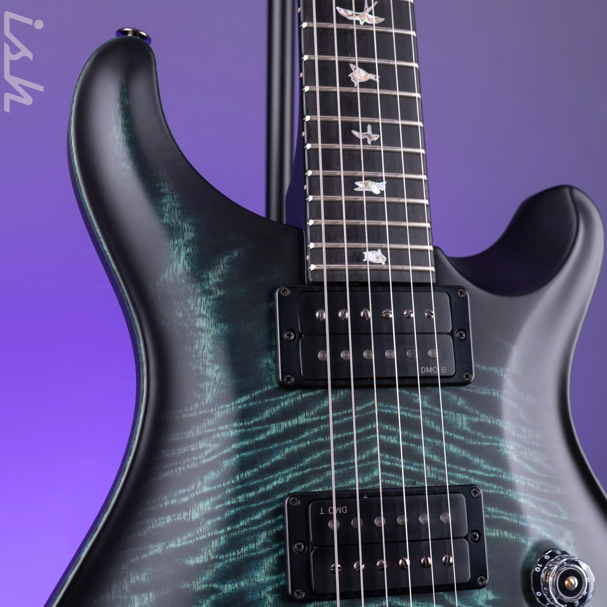 PRS Custom 24 Satin Limited Edition 40th Anniversary Cobalt Smokeburst - Image 4
