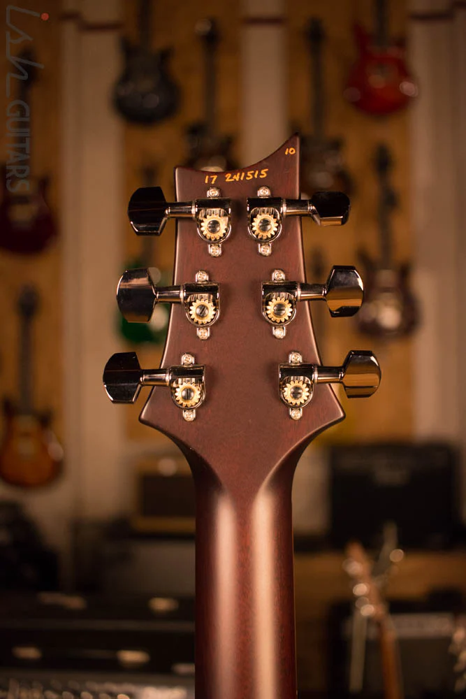 PRS Custom 24 Semi Hollow Ish Guitars Exclusive Wood Library Black Gold Burst Mahogany - Image 9