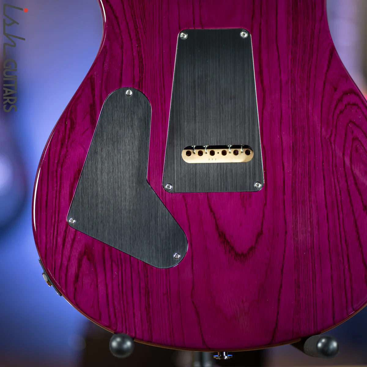 PRS Custom 24 Wood Library Aquabluex Purple Burst One Piece 10 Top Quilt Rosewood Neck - Image 10