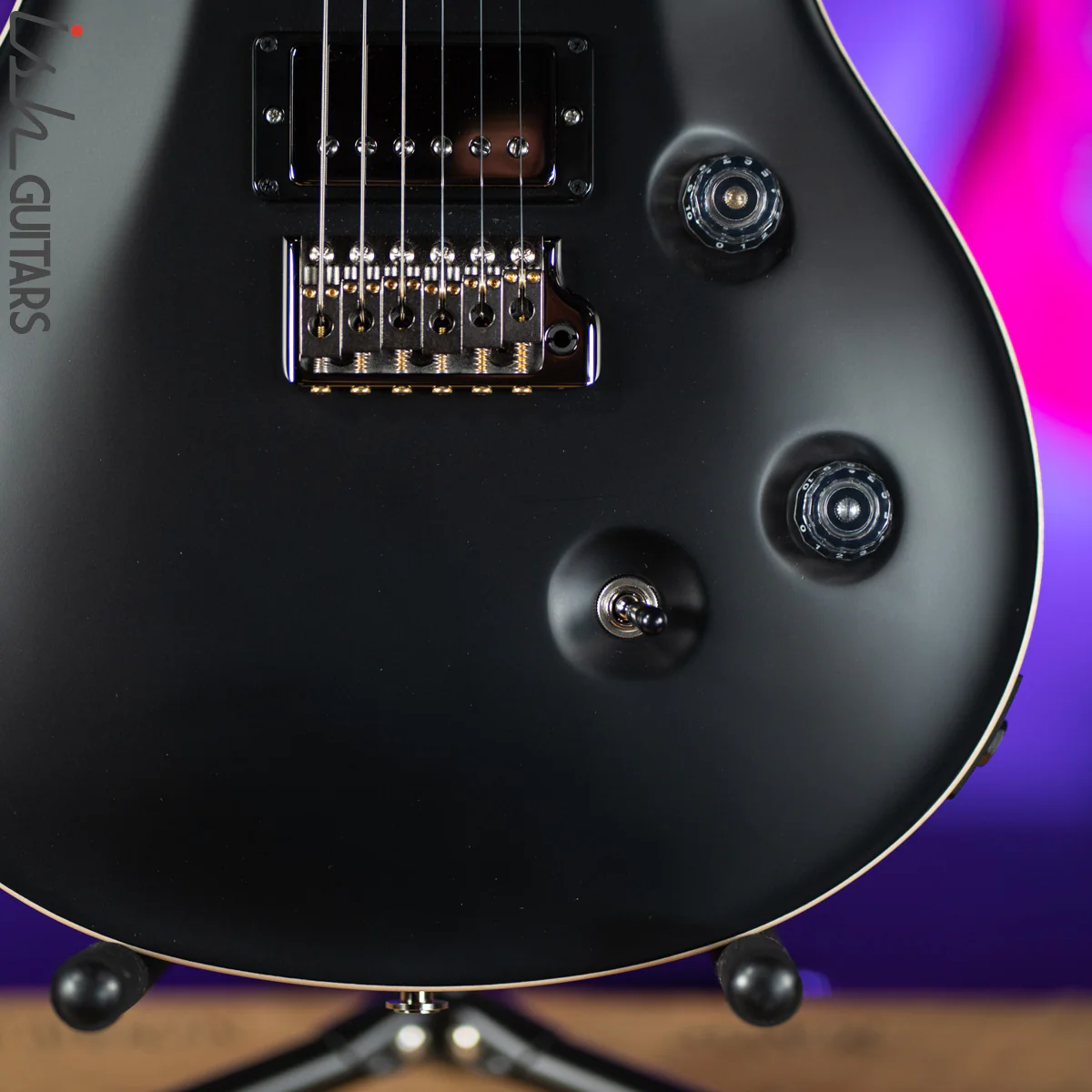 PRS Custom 24 Wood Library Black Opaque Satin Figured Maple - Image 4