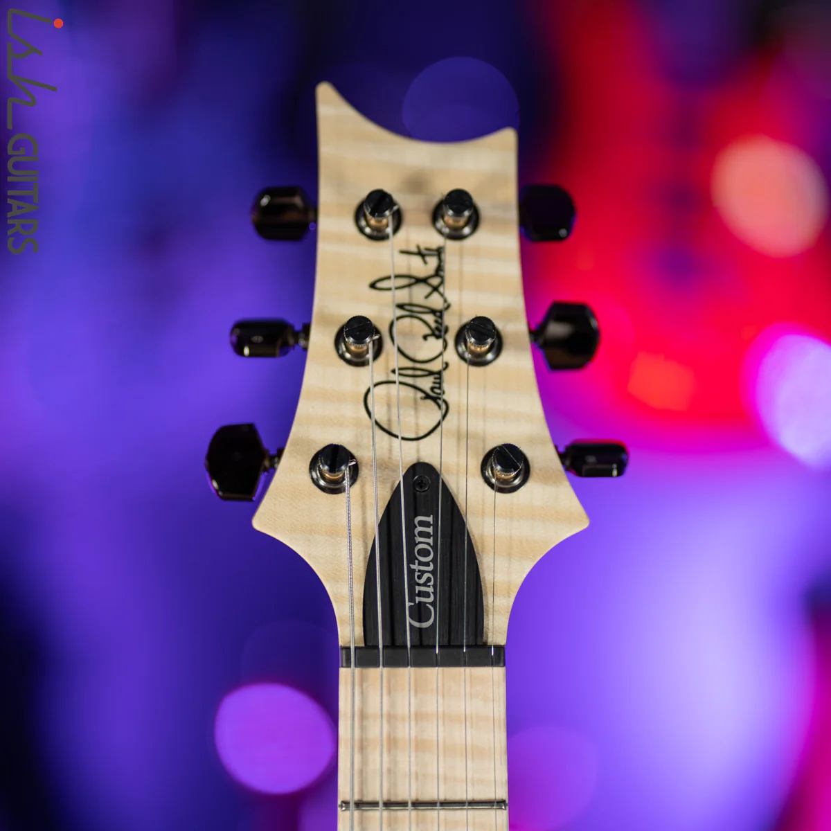 PRS Custom 24 Wood Library Black Opaque Satin Figured Maple - Image 7