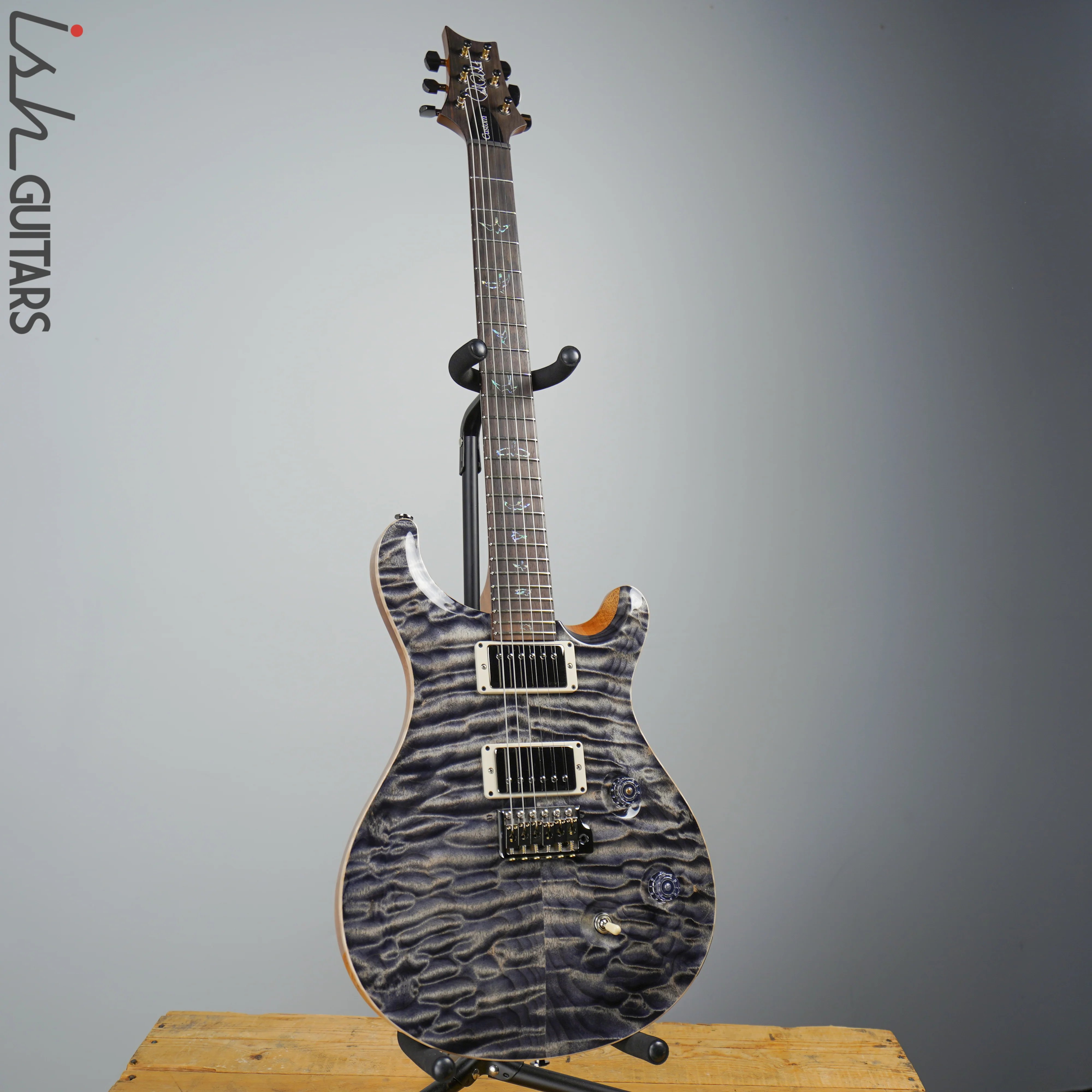 PRS Custom 24 Wood Library Charcoal Brazilian Rosewood - Image 2
