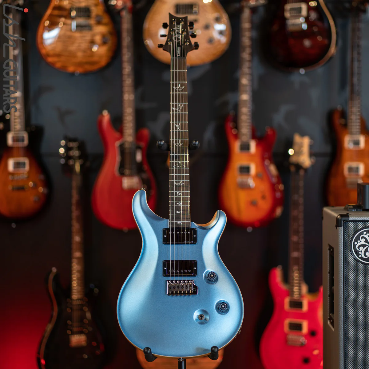 PRS Custom 24 Wood Library Frost Blue Opaque Satin - Image 2