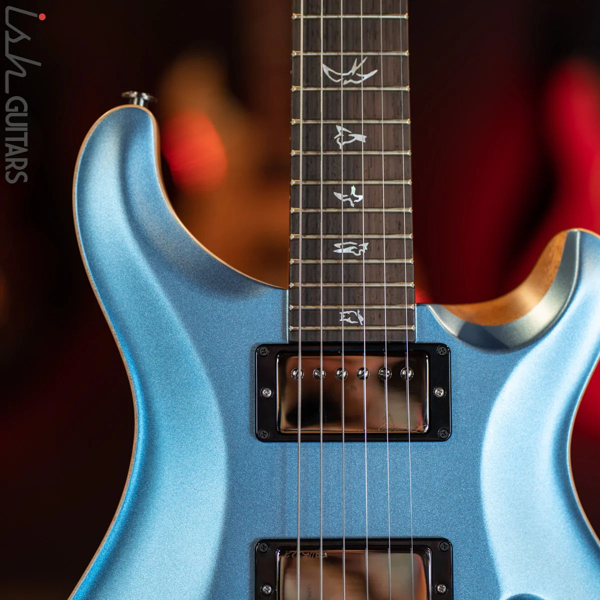 PRS Custom 24 Wood Library Frost Blue Opaque Satin - Image 3
