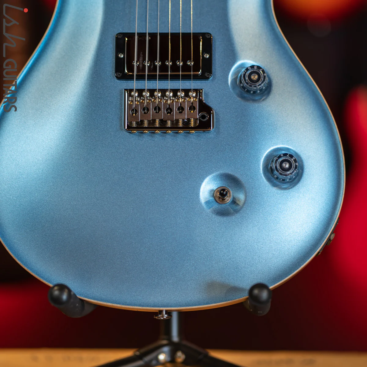 PRS Custom 24 Wood Library Frost Blue Opaque Satin - Image 4