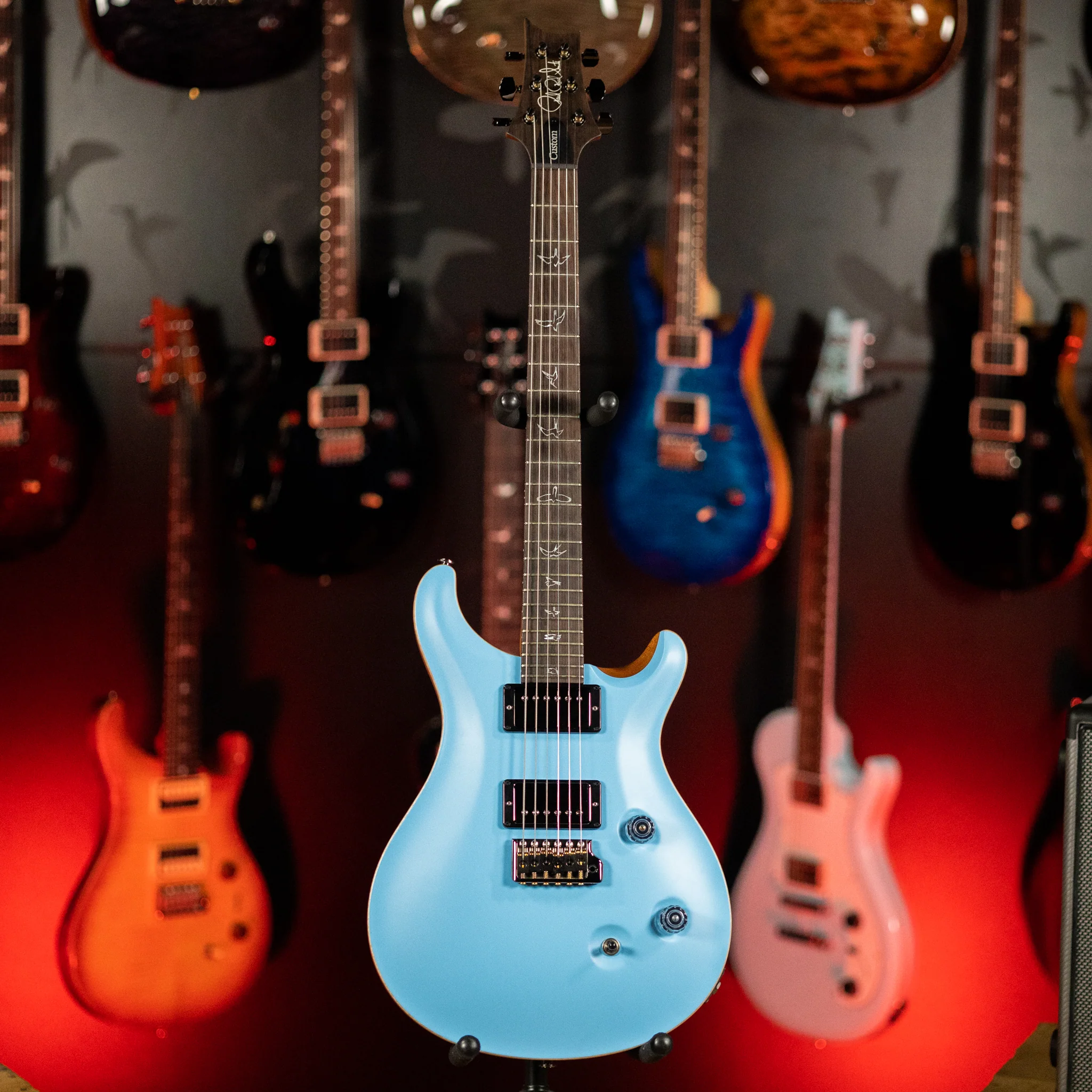 PRS Custom 24 Wood Library Powder Blue Opaque Satin - Image 2