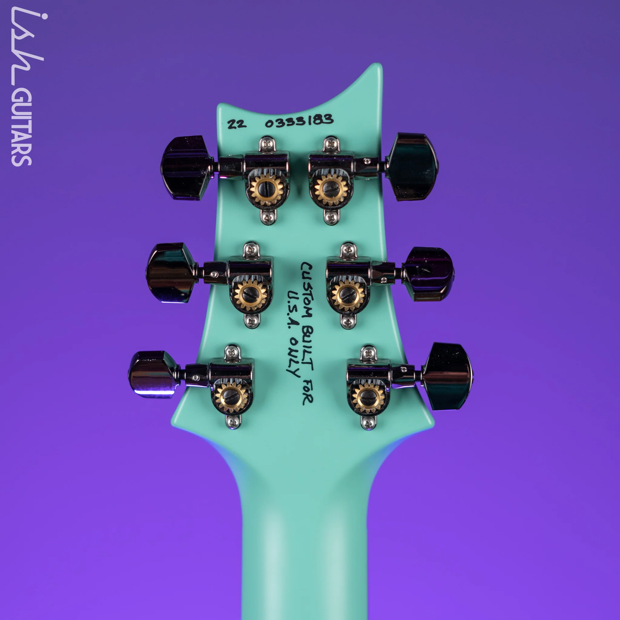 PRS Custom 24 Wood Library Seafoam Green Satin Demo - Image 11