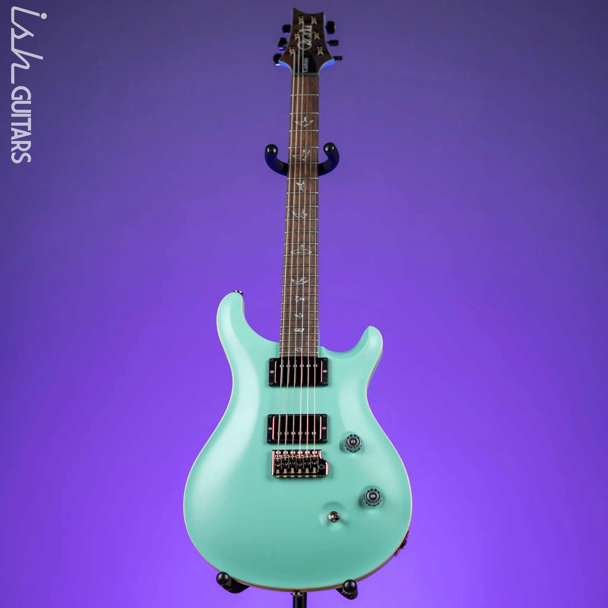 PRS Custom 24 Wood Library Seafoam Green Satin Demo - Image 2