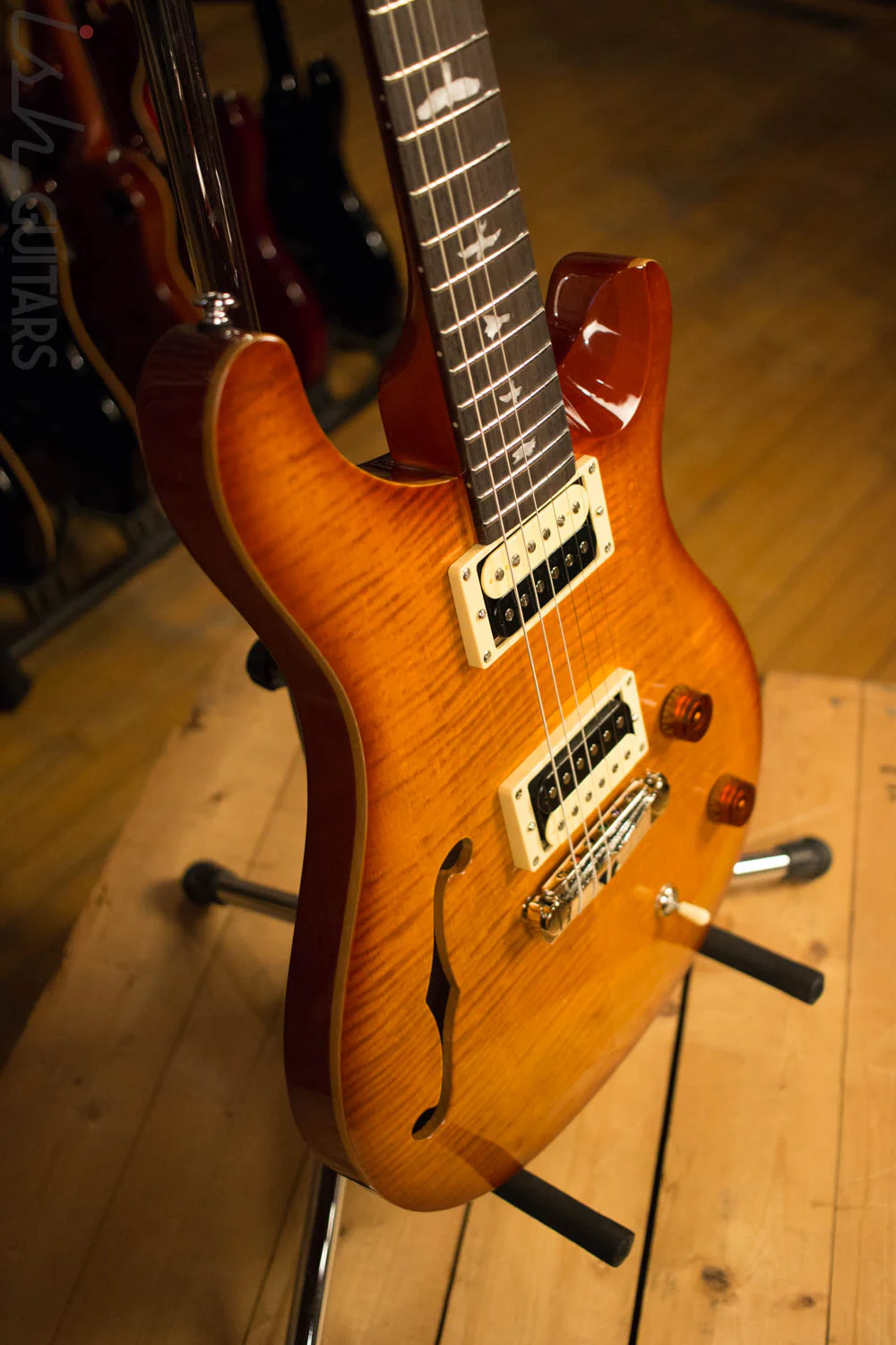 Paul Reed Smith PRS SE Custom 22 Semi-Hollow Vintage Sunburst - Image 6