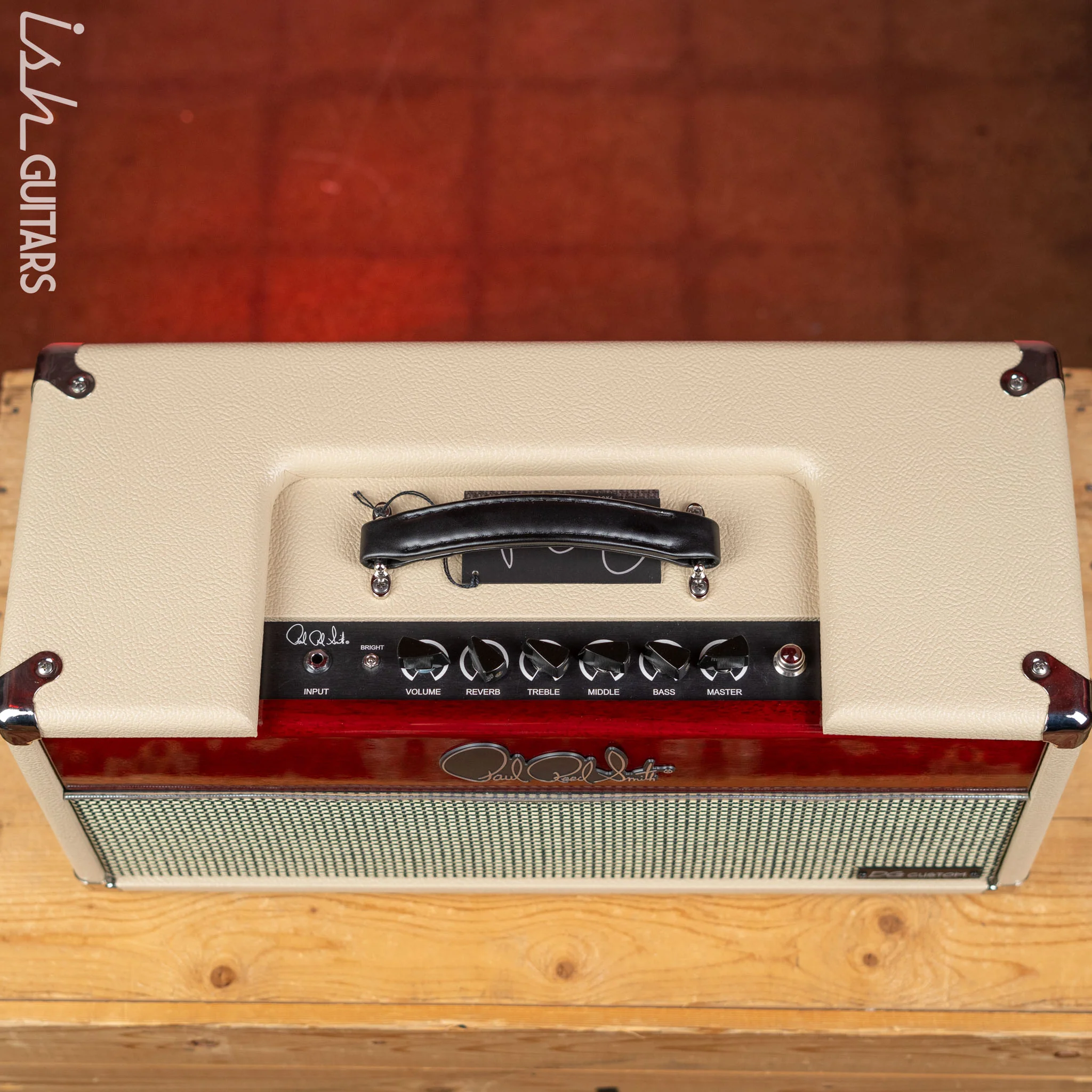 PRS DG Custom 30 David Grissom Signature Amplifier Blonde & Vintage Cherry - Image 4