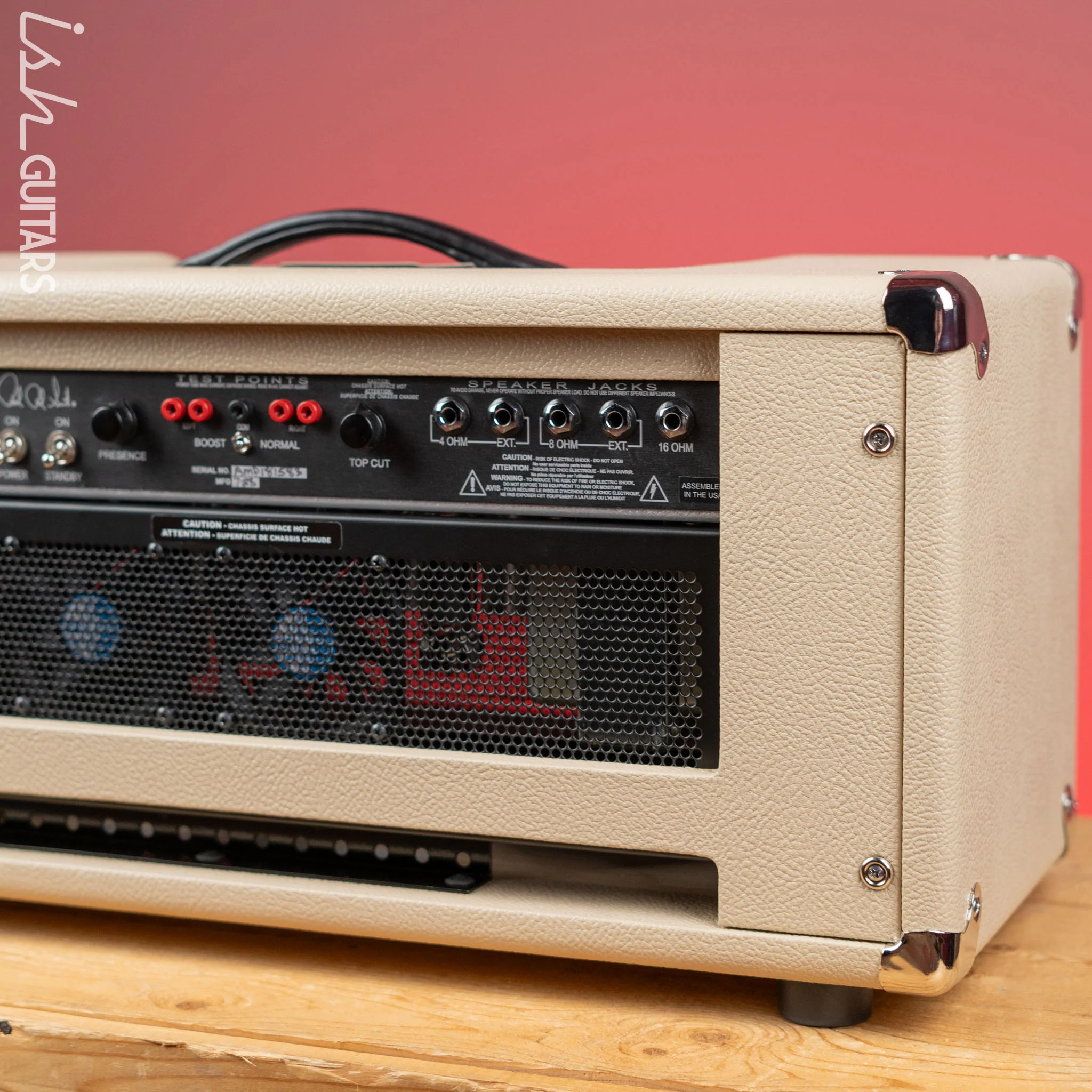 PRS DG Custom 30 David Grissom Signature Amplifier Blonde & Vintage Cherry - Image 7