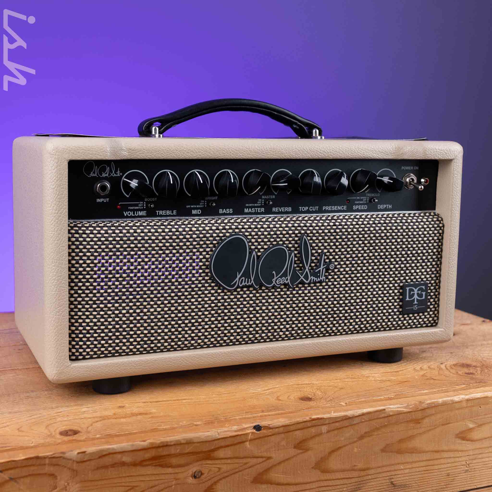PRS DGT 15 David Grissom 15-watt Tube Head Blonde Tolex - Image 2