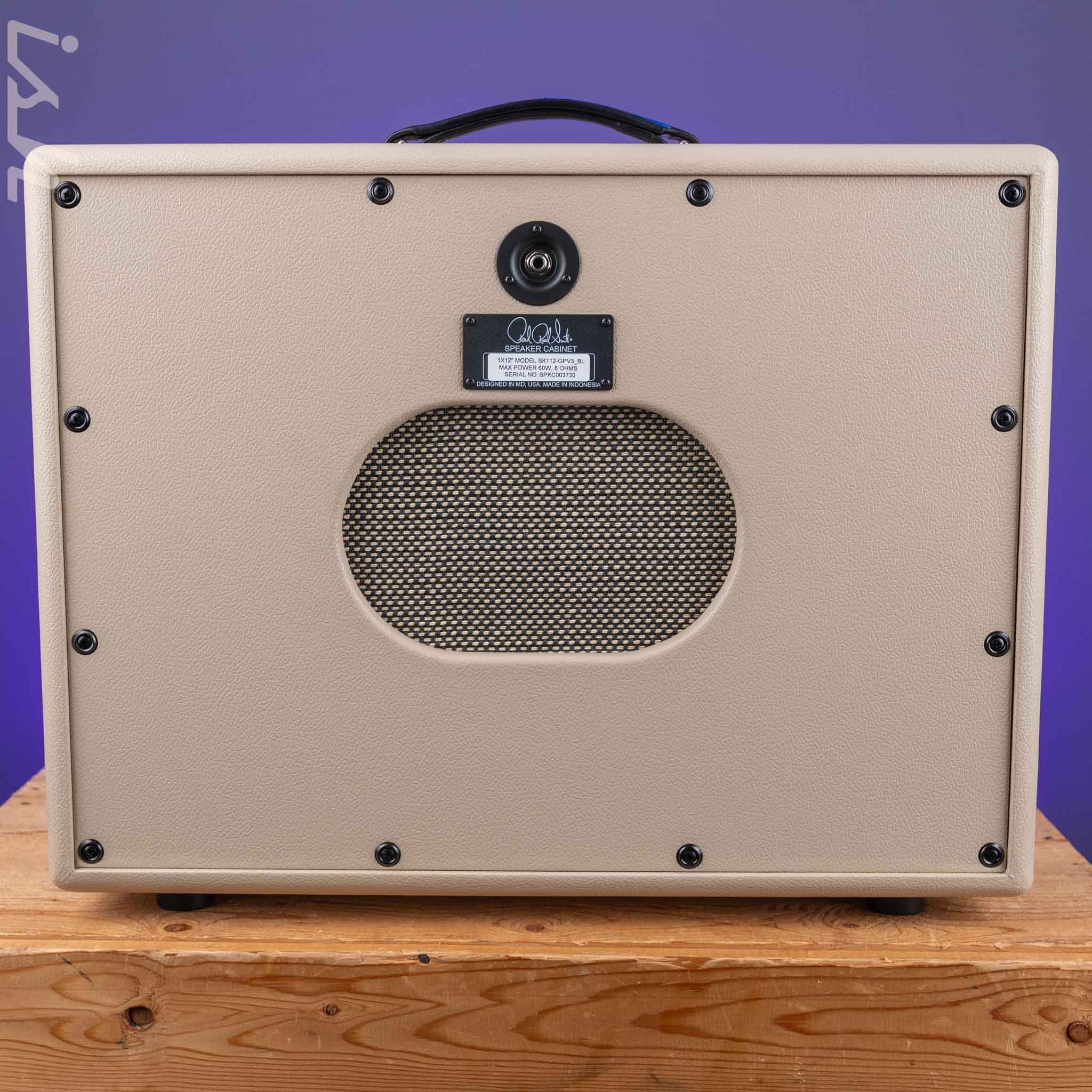 PRS DGT 1x12" Speaker Cabinet David Grissom Signature Blonde Tolex - Image 2