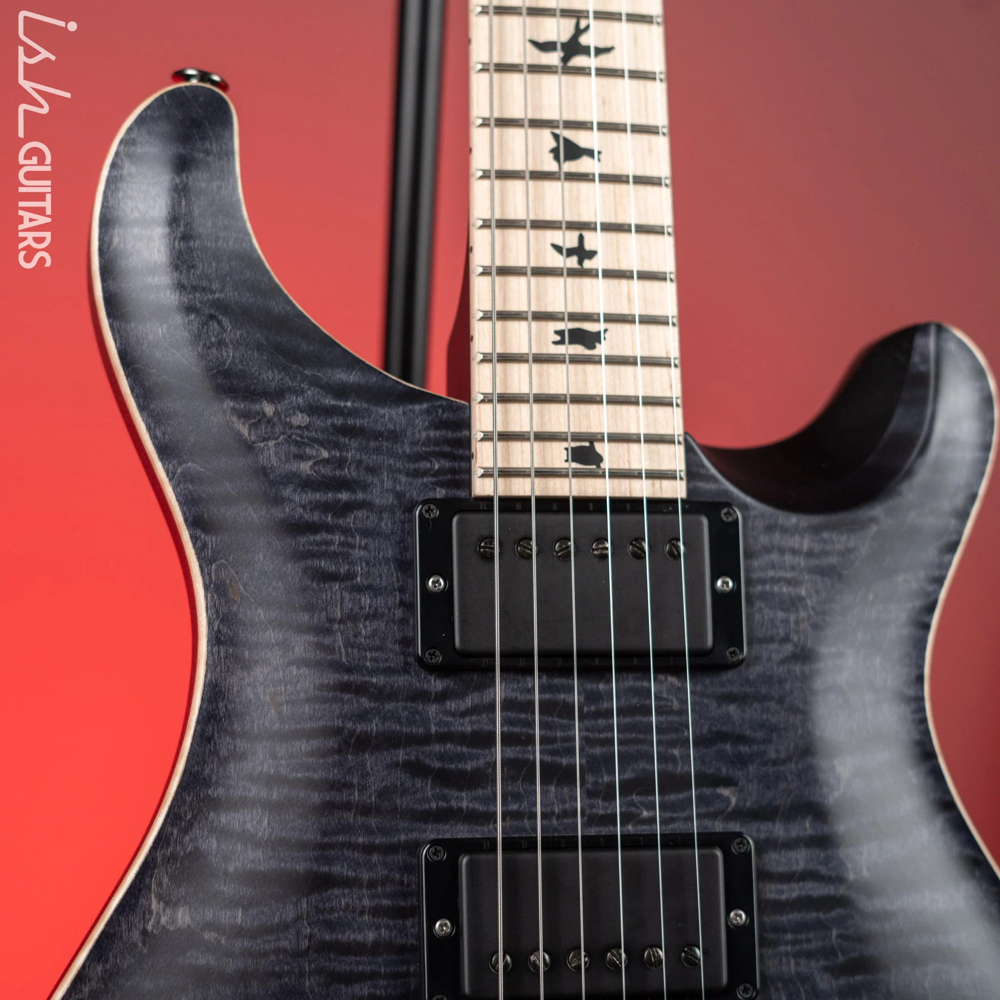 PRS Dustie Waring Signature CE 24 Floyd Gray Black Satin Nitro - Image 3