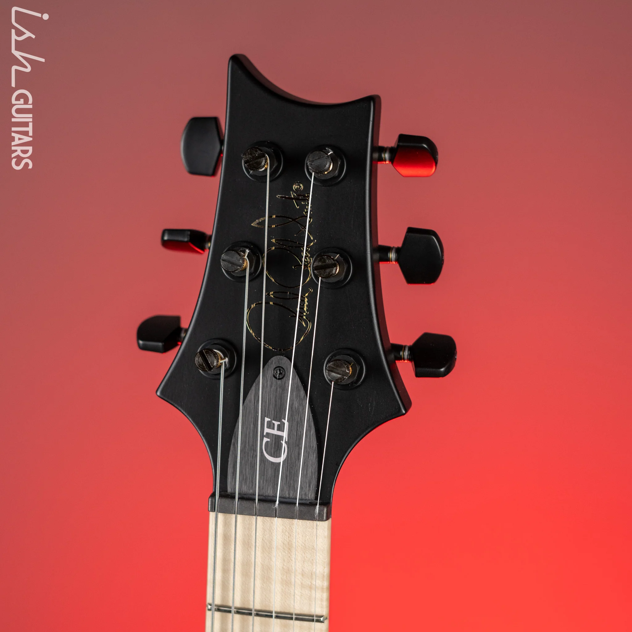 PRS Dustie Waring Signature CE 24 Hardtail Custom Color Black Top/Back Satin Nitro - Image 6