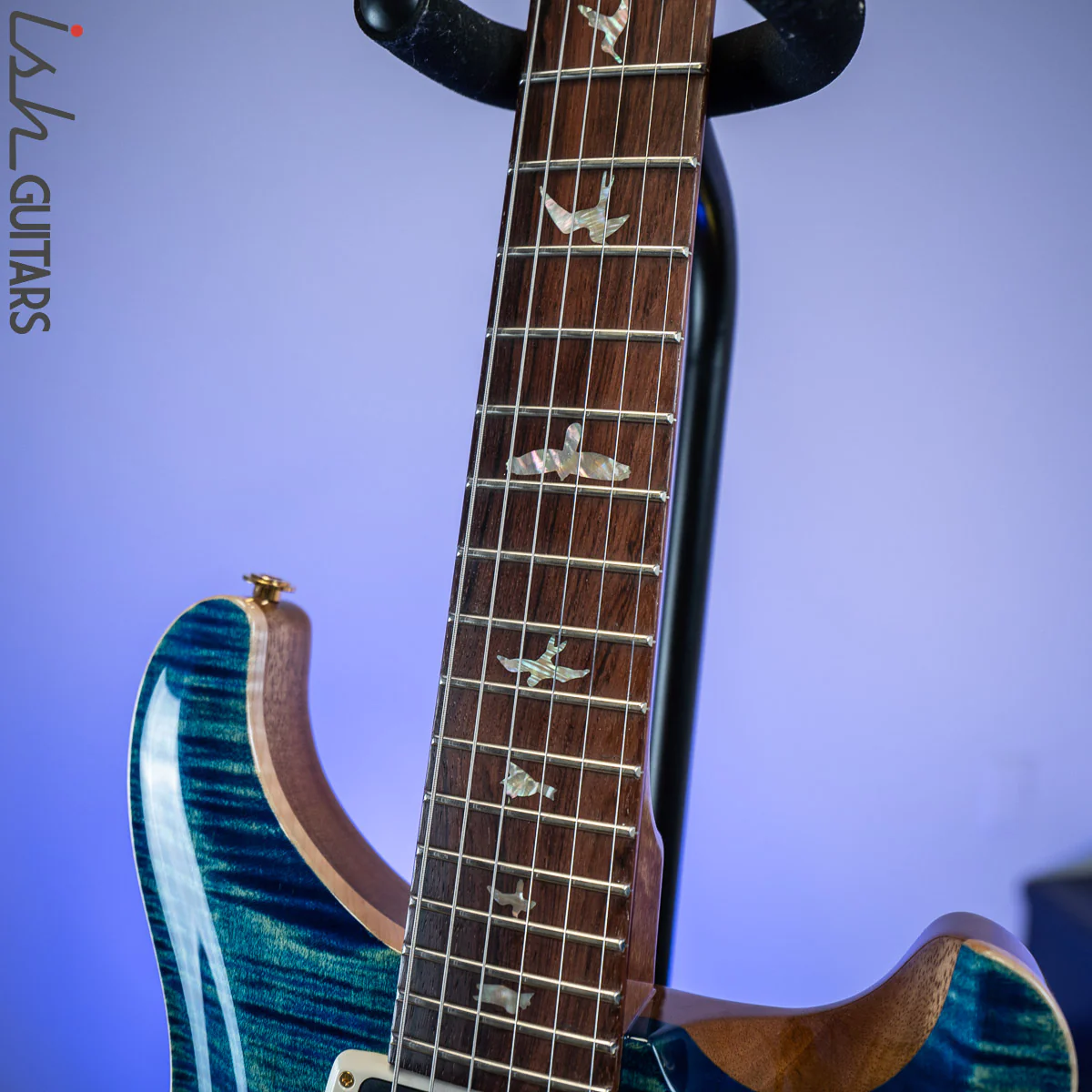 PRS Experience Modern Eagle V River Blue 10 Top - Image 6