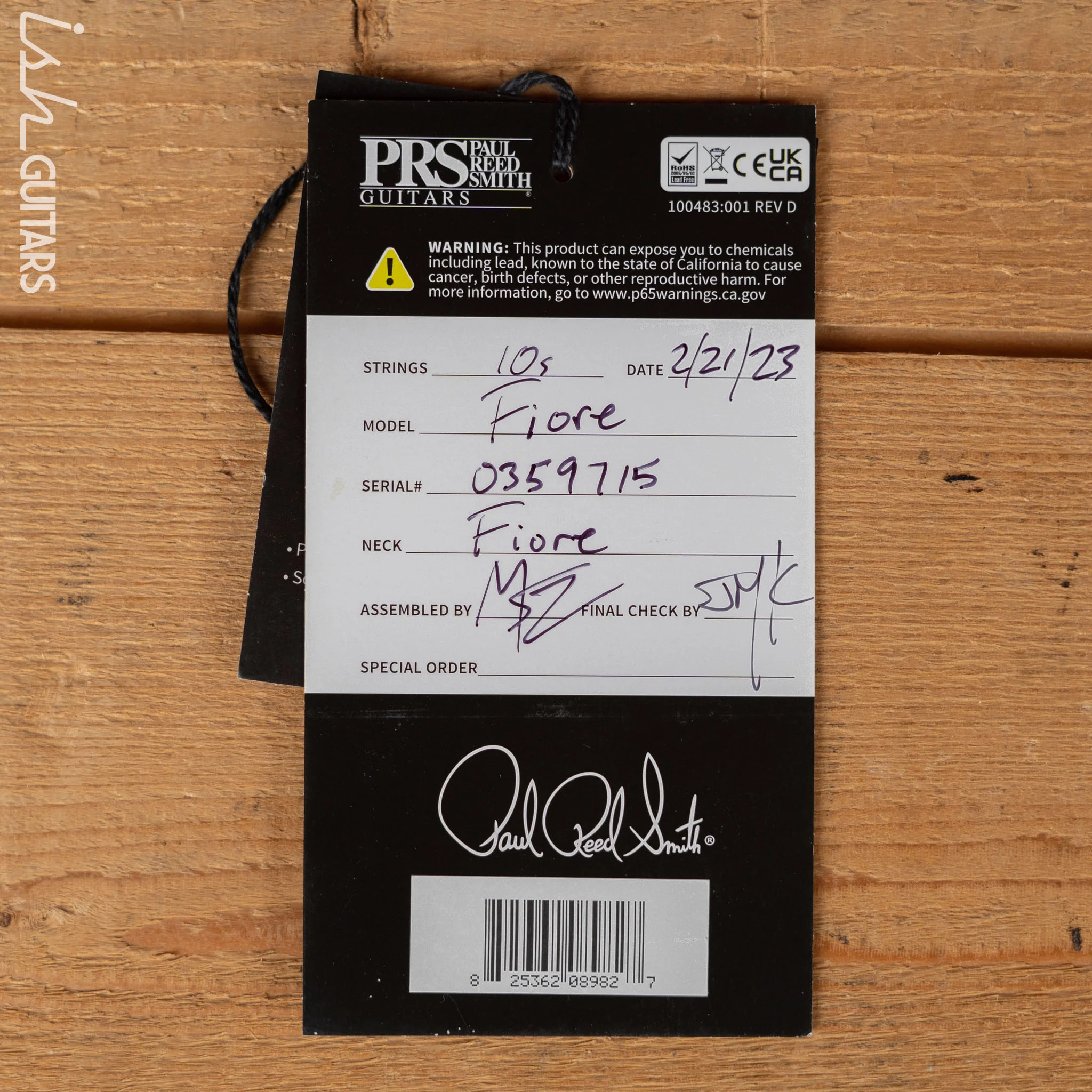 PRS Fiore Mark Lettieri Signature Guitar Black Iris - Image 12