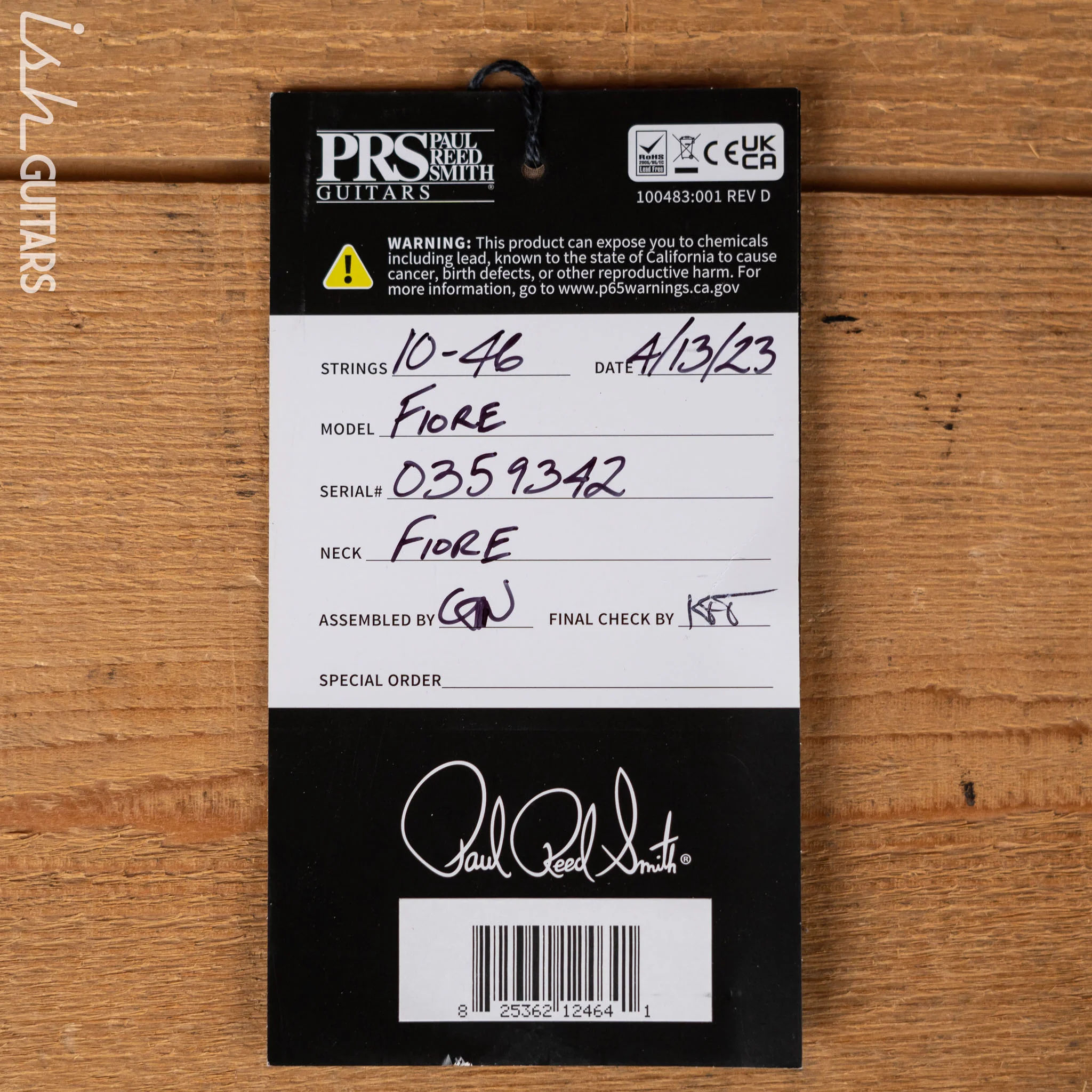 PRS Fiore Mark Lettieri Signature Guitar Larkspur - Image 12