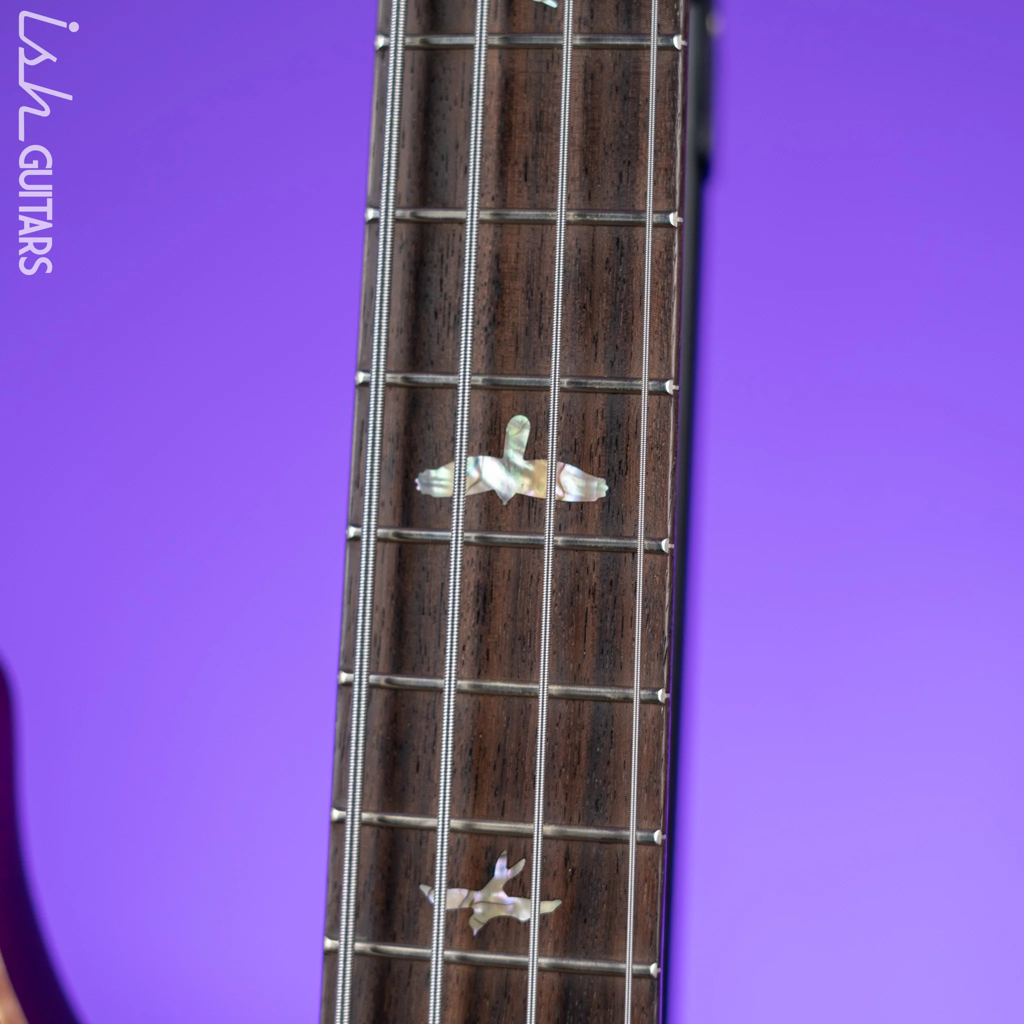 PRS Grainger 4-String Bass Guitar 10-Top Fire Red Smoke Burst - Image 5