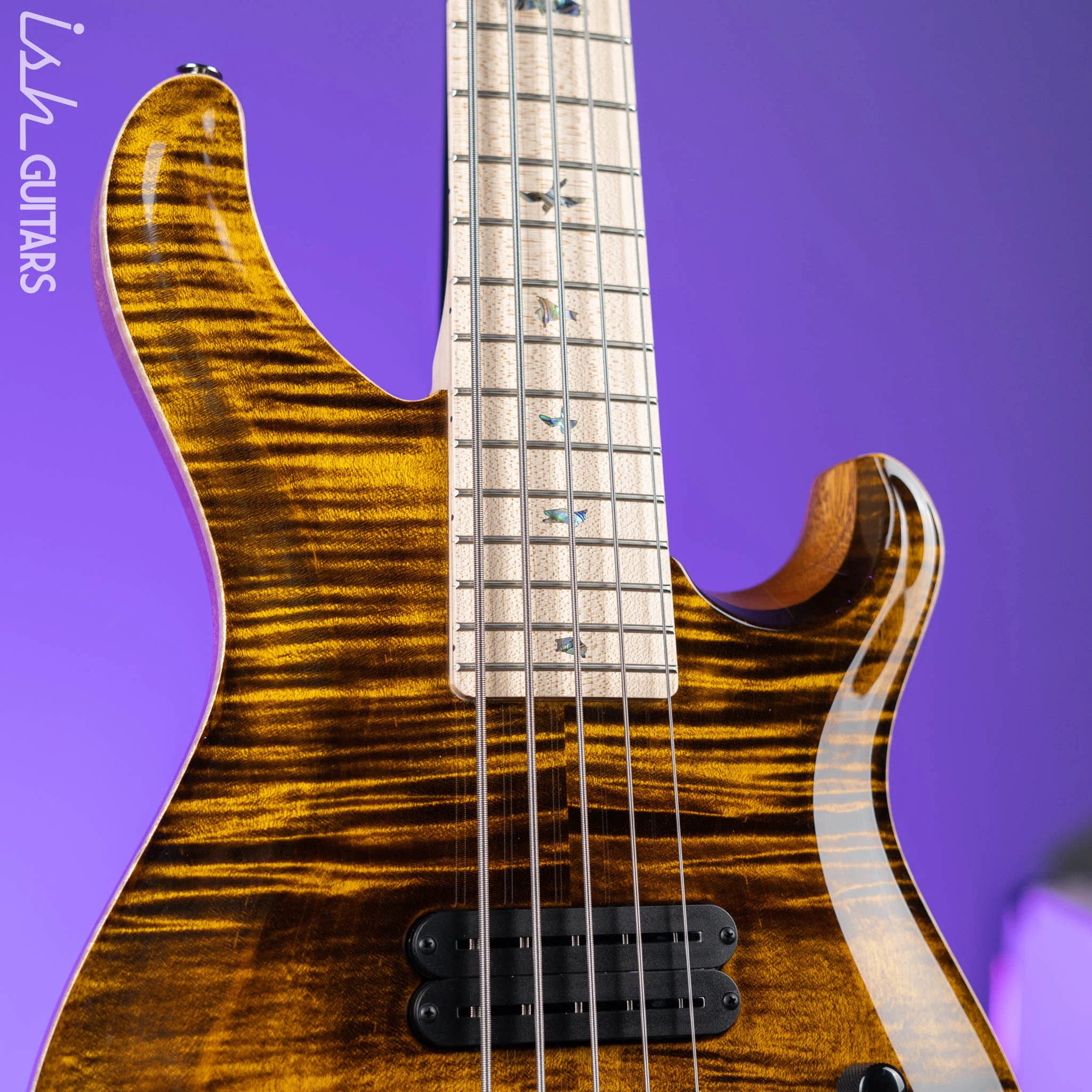 PRS Grainger 5-String Bass 10-Top Tiger Eye - Image 3