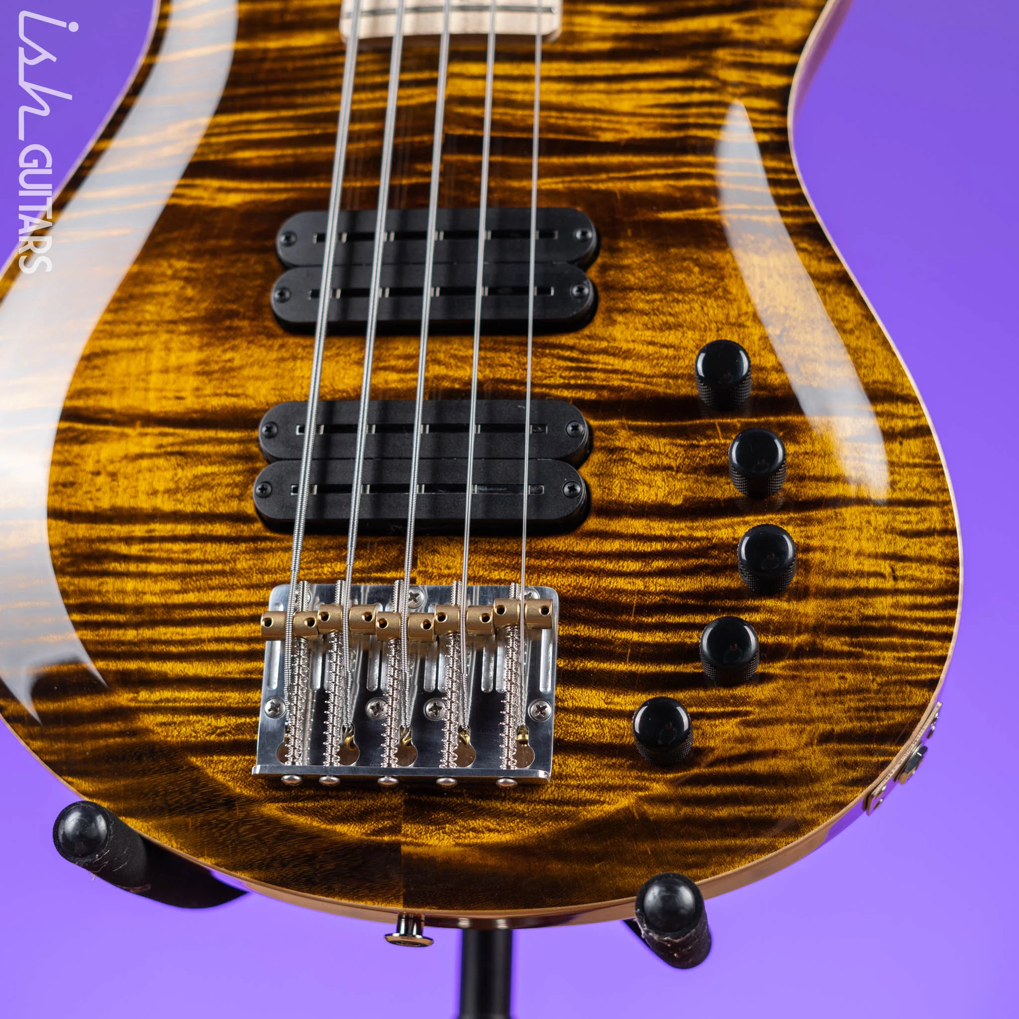 PRS Grainger 5-String Bass 10-Top Tiger Eye - Image 4