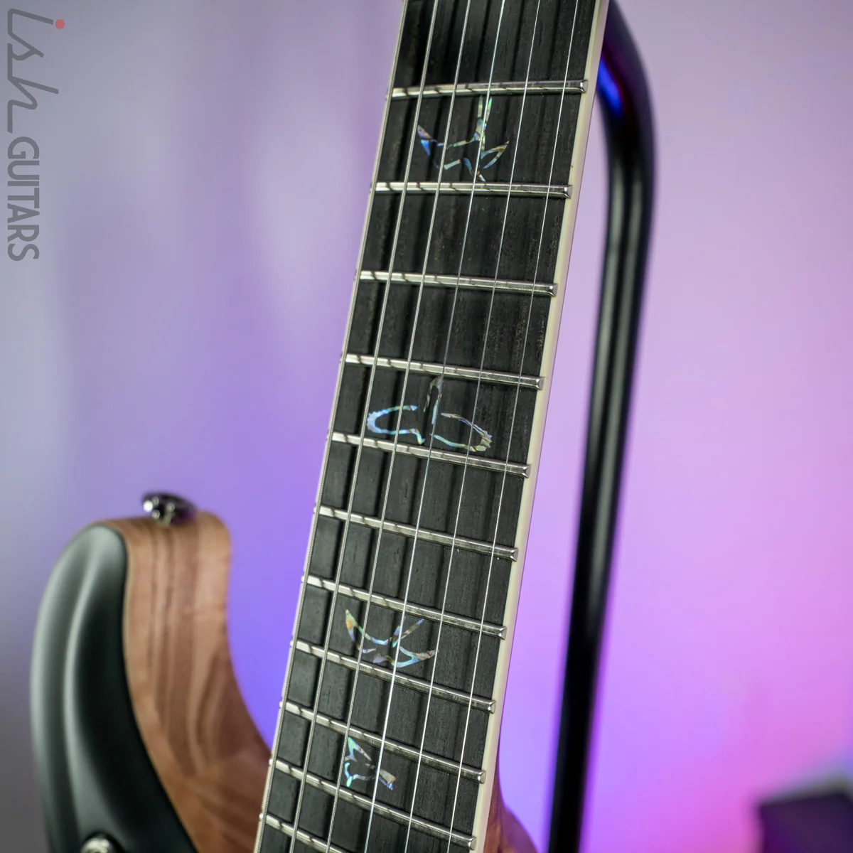 PRS McCarty 594 Hollowbody II Wood Library Satin Black Torrefied Maple Neck - Image 6