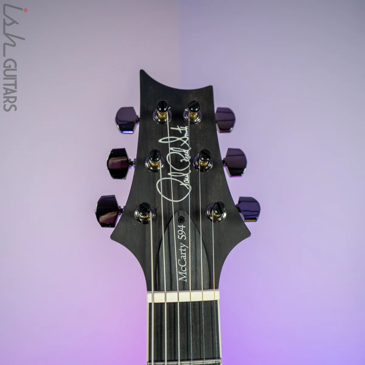 PRS McCarty 594 Hollowbody II Wood Library Satin Black Torrefied Maple Neck - Image 7