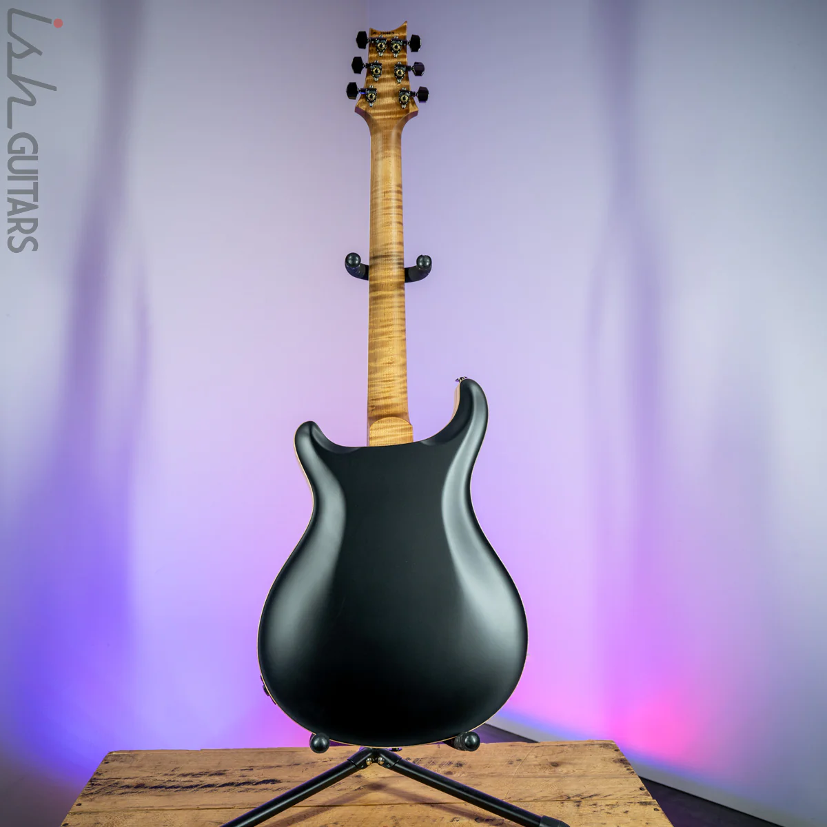 PRS McCarty 594 Hollowbody II Wood Library Satin Black Torrefied Maple Neck - Image 8