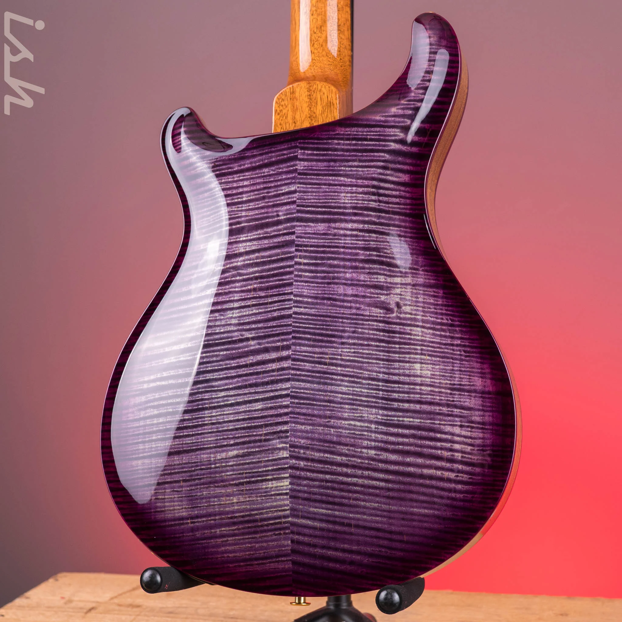 PRS Hollowbody II Piezo 10-Top Faded Purple Wrap Smokeburst w/ Natural Sides - Image 8