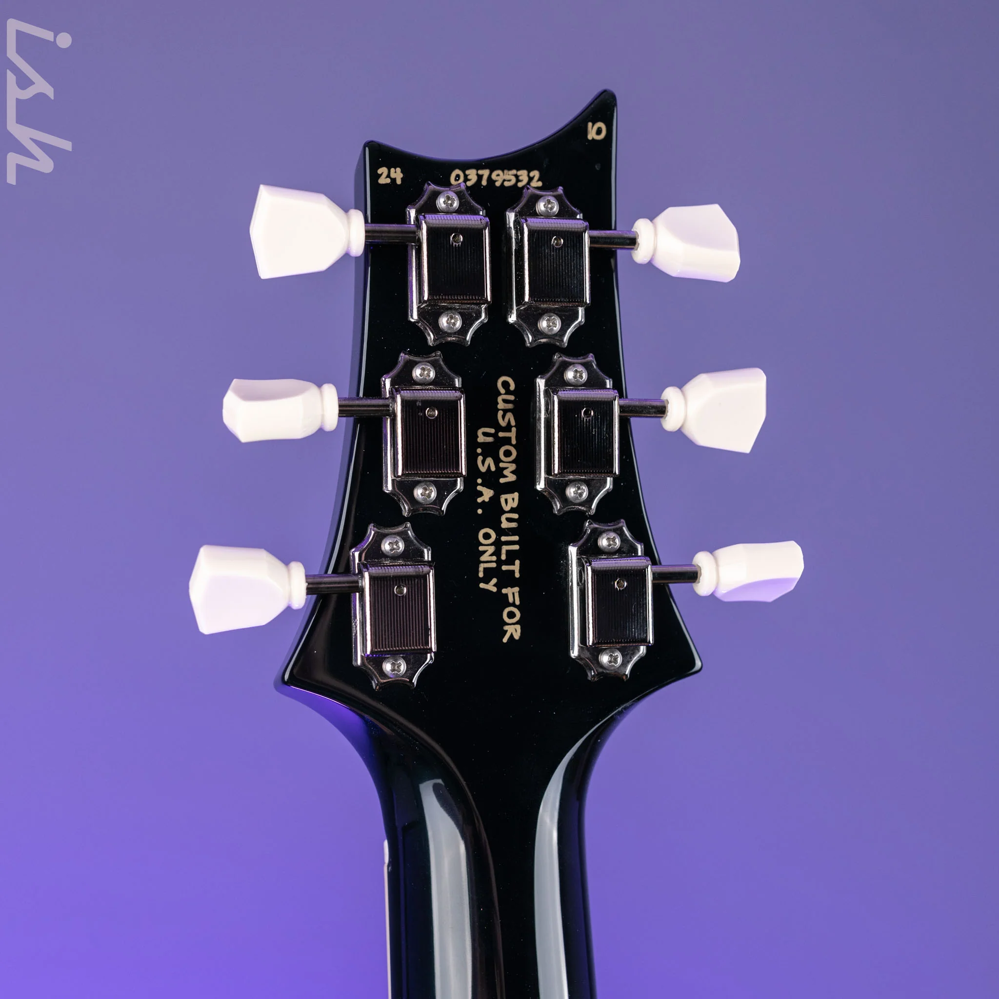 PRS McCarty 594 Wood Library 10-Top Natural w/ Black Smoked Wrap Burst - Image 10