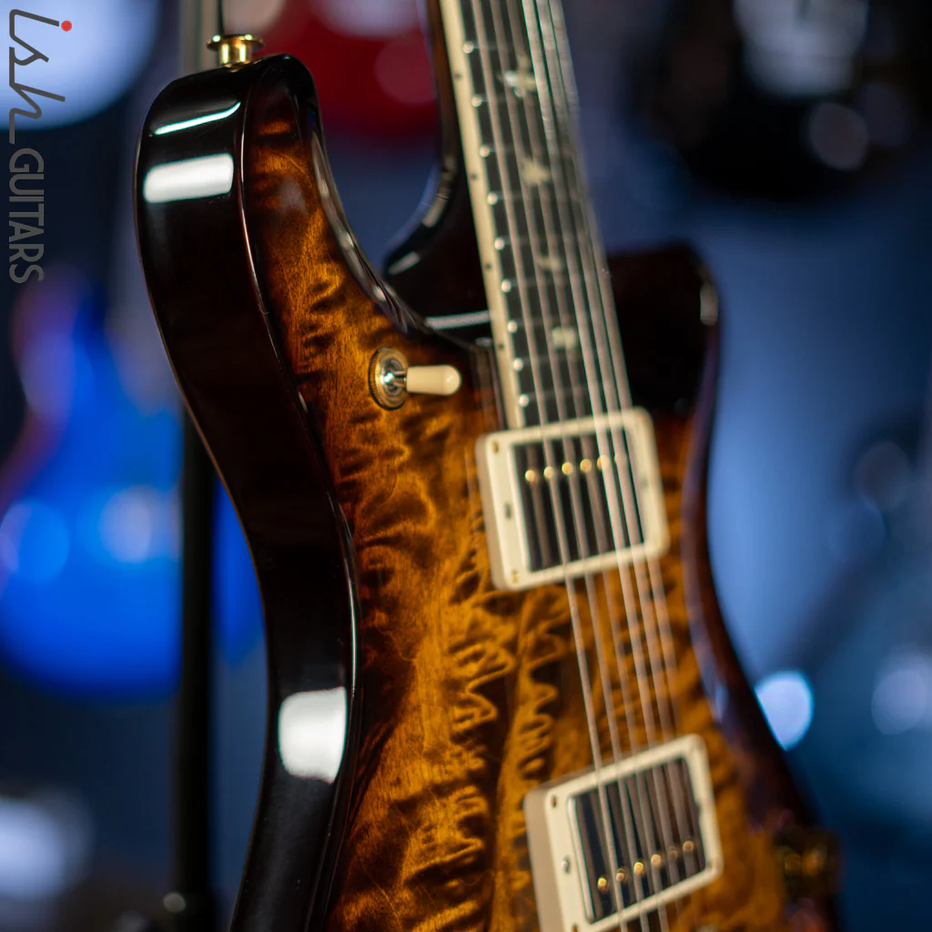 PRS McCarty 594 10 Top Quilt Black Gold Smoked Wrap - Image 7