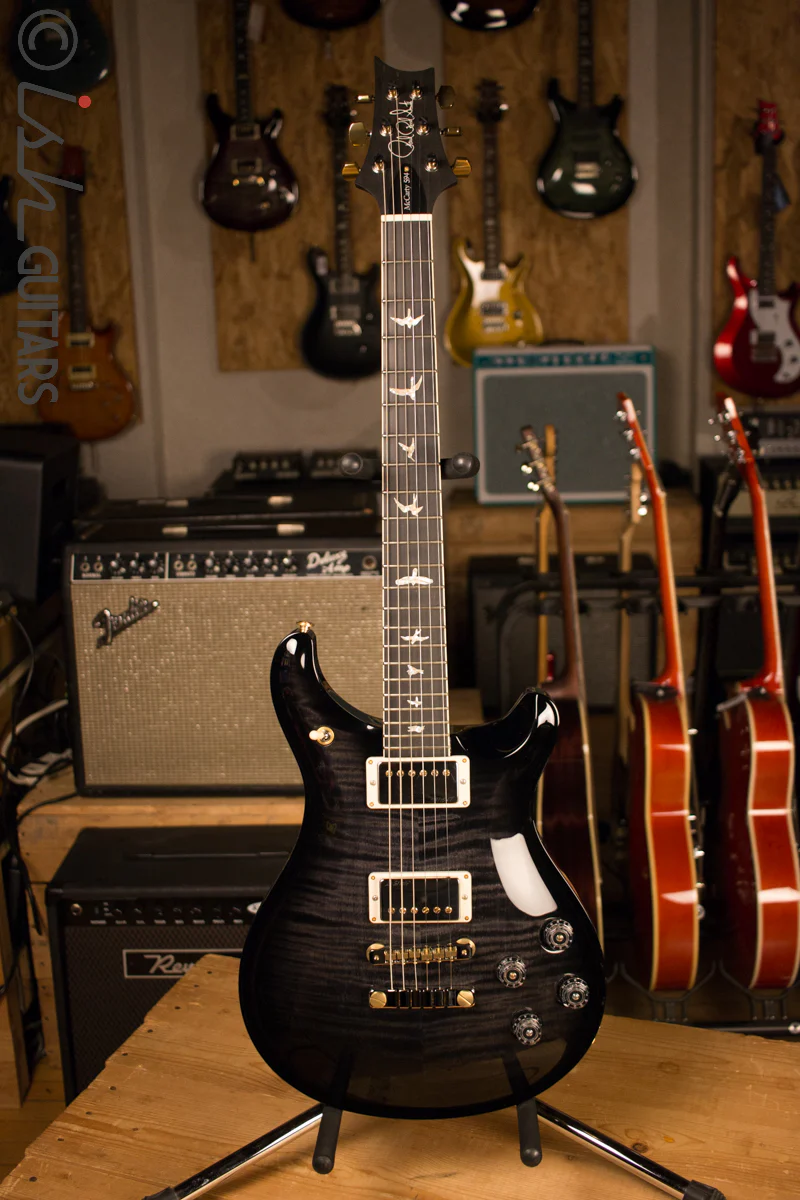 2017 Paul Reed Smith PRS McCarty 594 10 Top Custom Color Solid Rosewood Neck Gray Black Smokewrap Burst - Image 2
