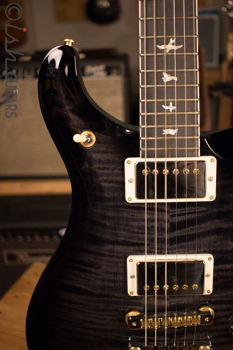 2017 Paul Reed Smith PRS McCarty 594 10 Top Custom Color Solid Rosewood Neck Gray Black Smokewrap Burst - Image 3