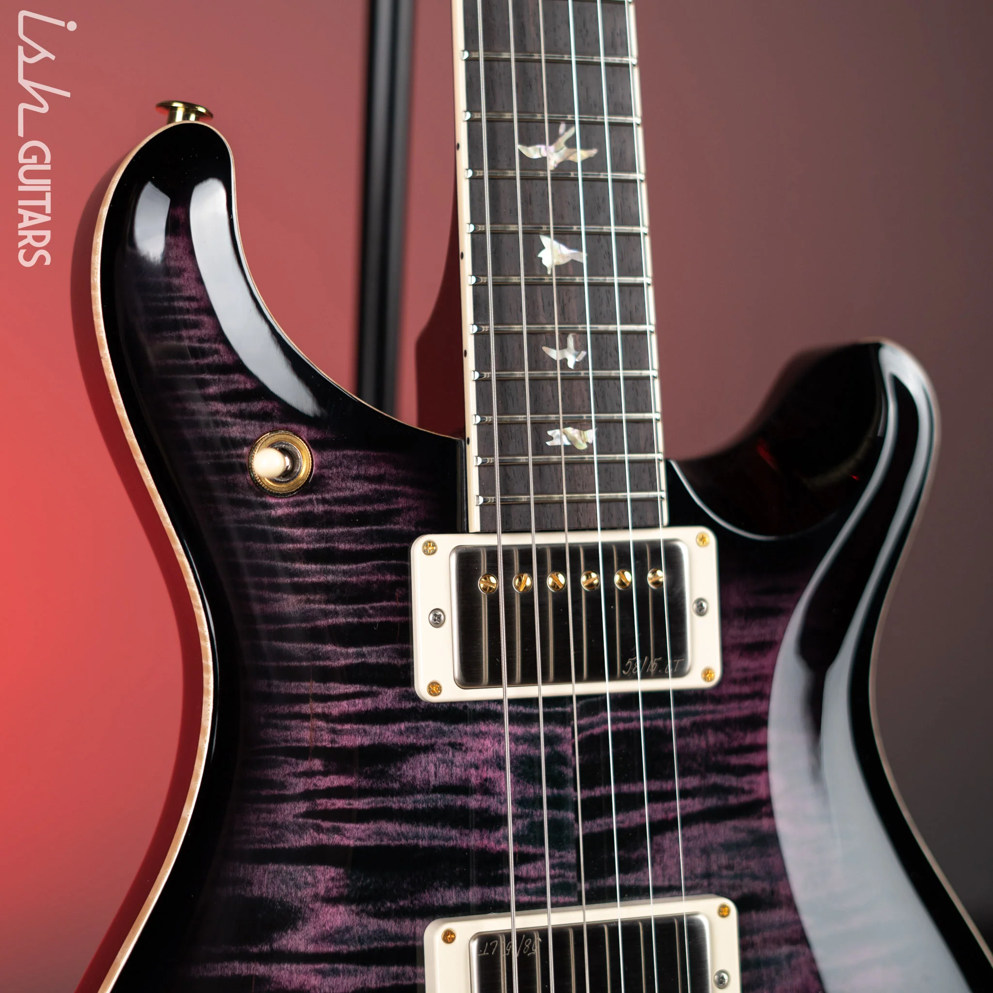 PRS McCarty 594 Electric Guitar 10 Top Purple Iris w/ Black Burst - Image 3