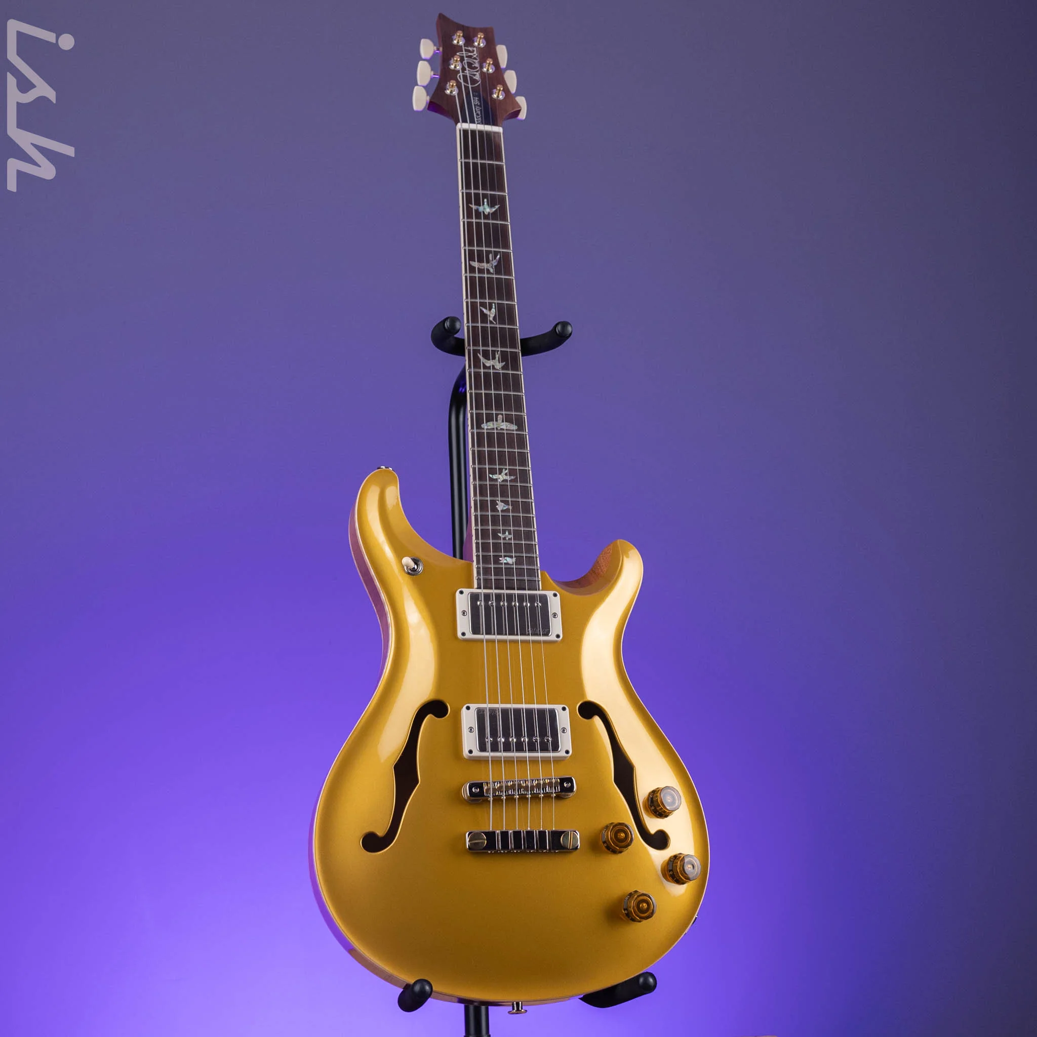 PRS McCarty 594 Hollowbody II Electric Guitar Gold Top - Image 2