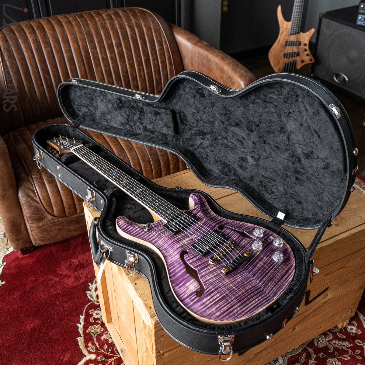 PRS McCarty 594 Hollowbody II Wood Library Faded Purple - Image 15