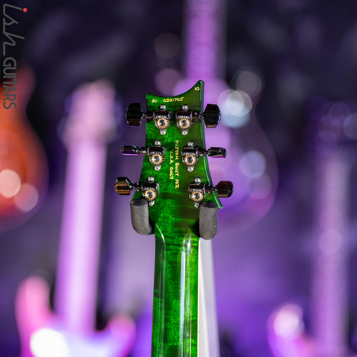 PRS McCarty 594 Hollowbody II Wood Library Jade Green Burst One-Piece Top & Back! - Image 12